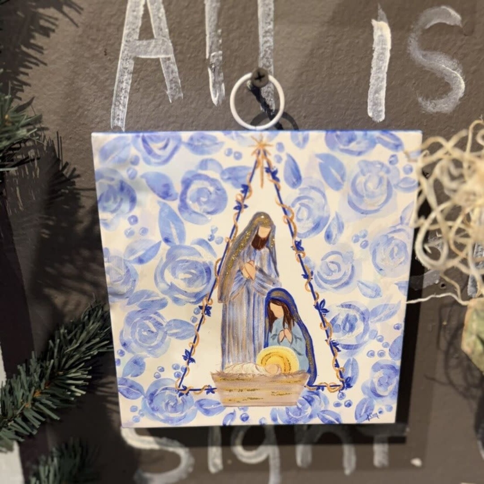the round top collection chinoiserie holy family charm