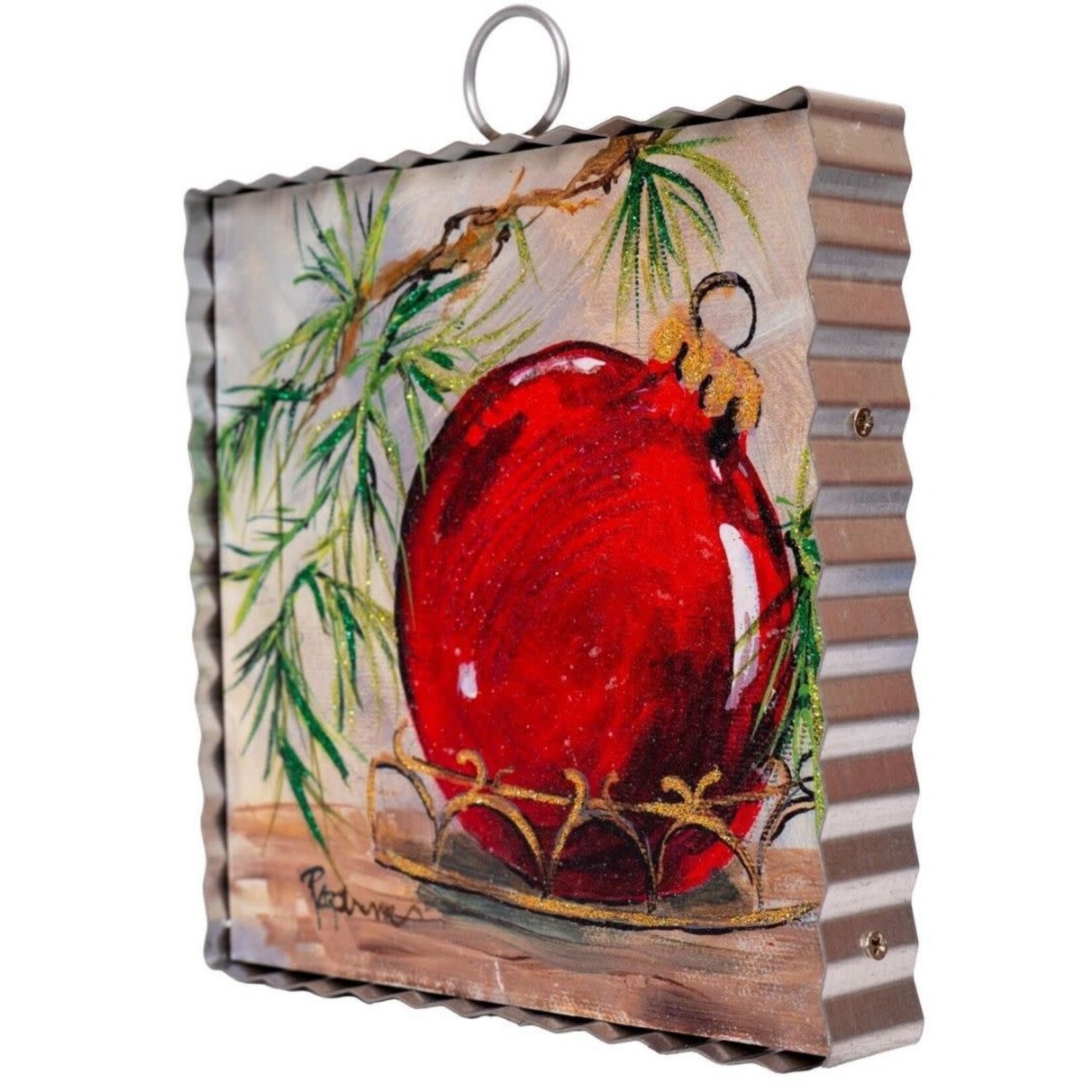 the round top collection red ornament charm
