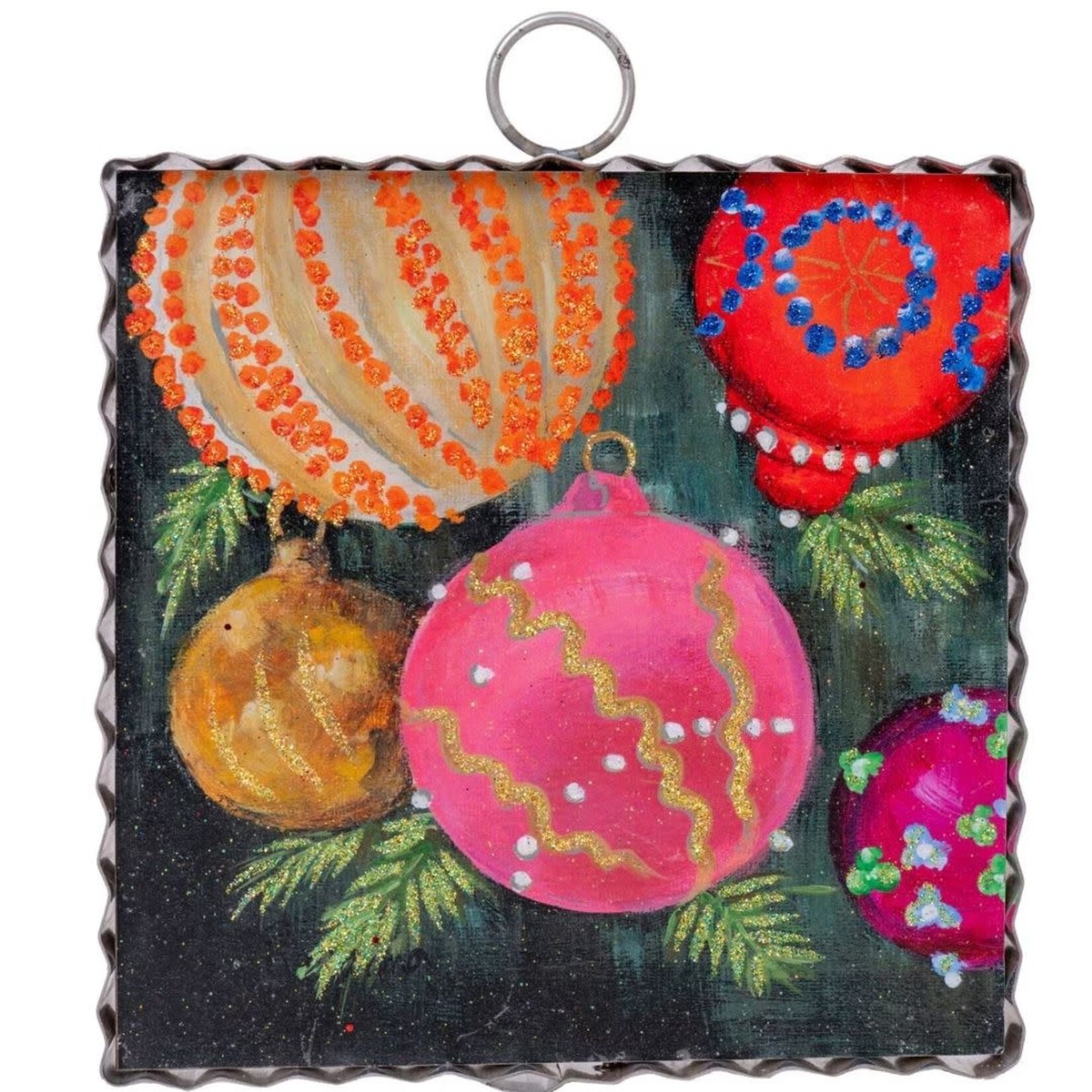 the round top collection antique pink ornament charm