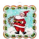 the round top collection scallop belly laugh santa charm