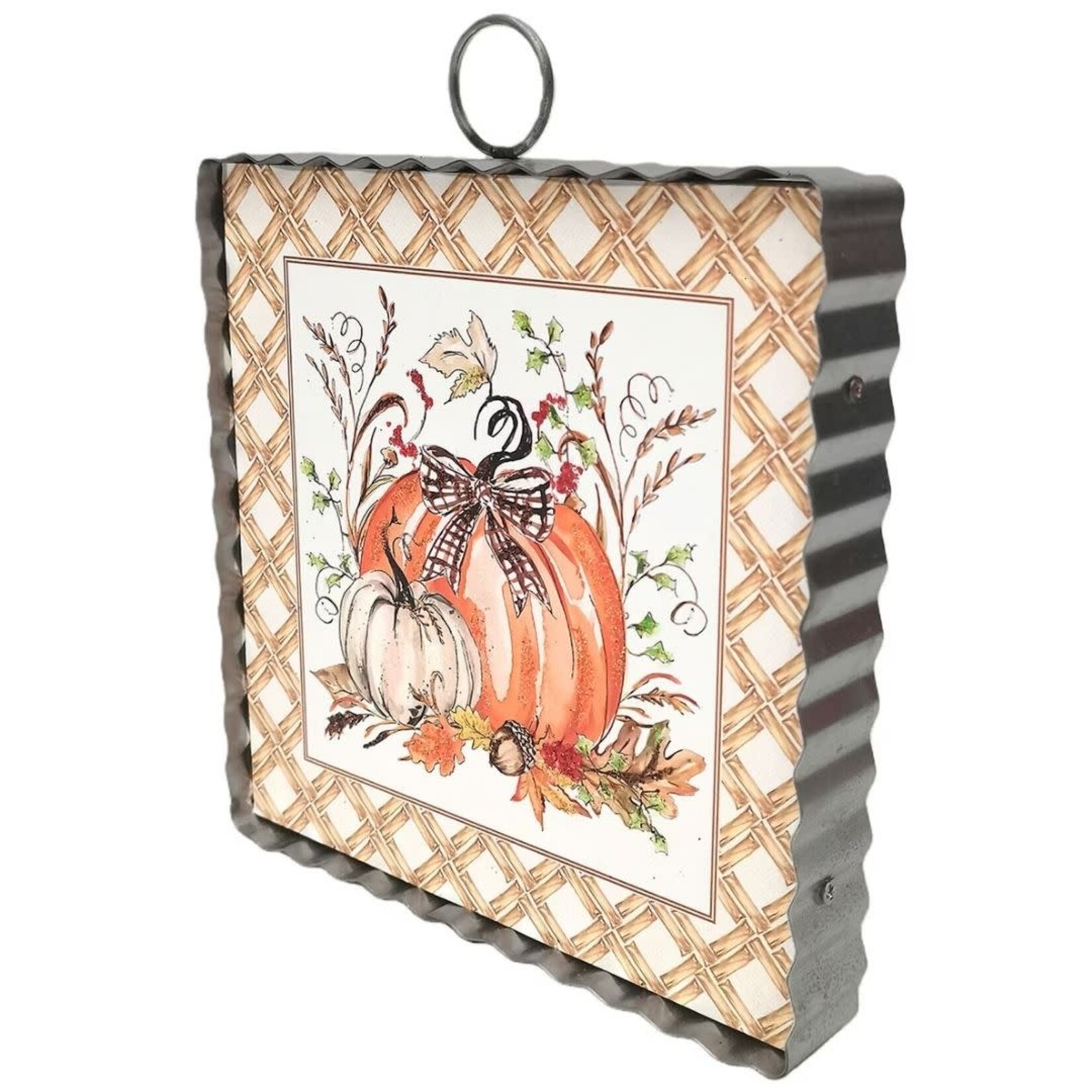the round top collection festive pumpkin charm