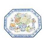 the round top collection autumn hydrangea bamboo mat