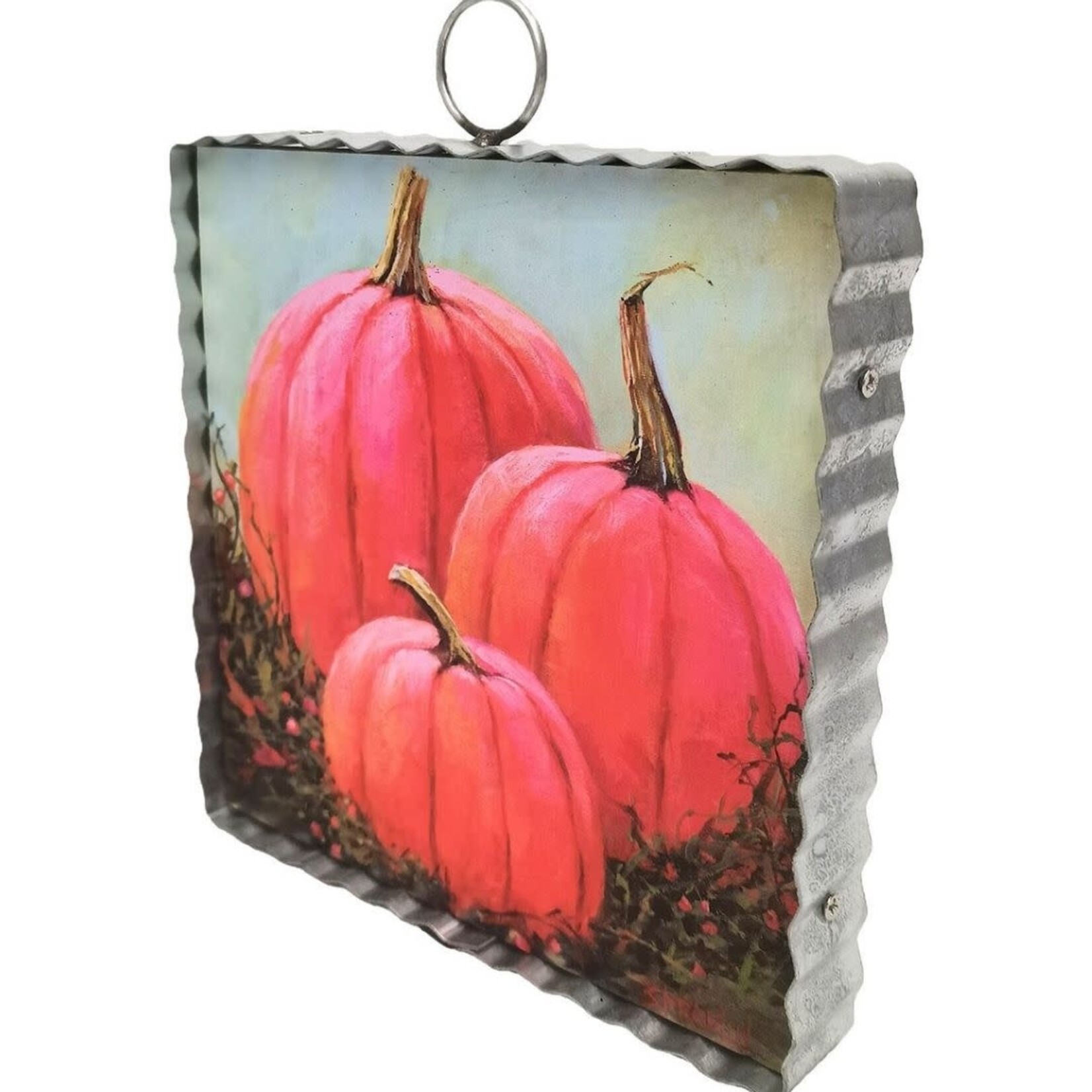 the round top collection pink pumpkin patch charm