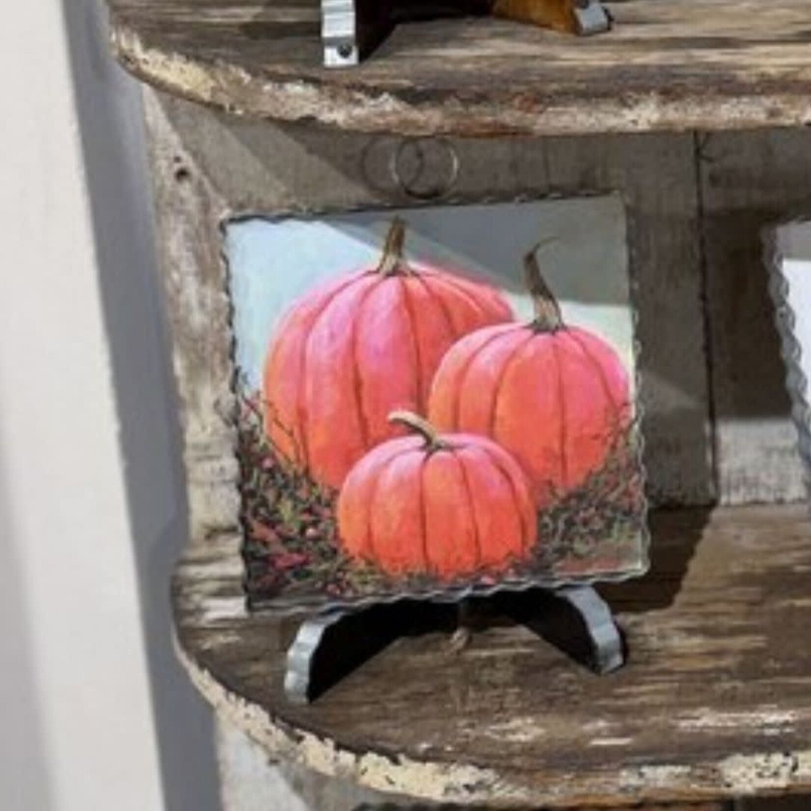 the round top collection pink pumpkin patch charm