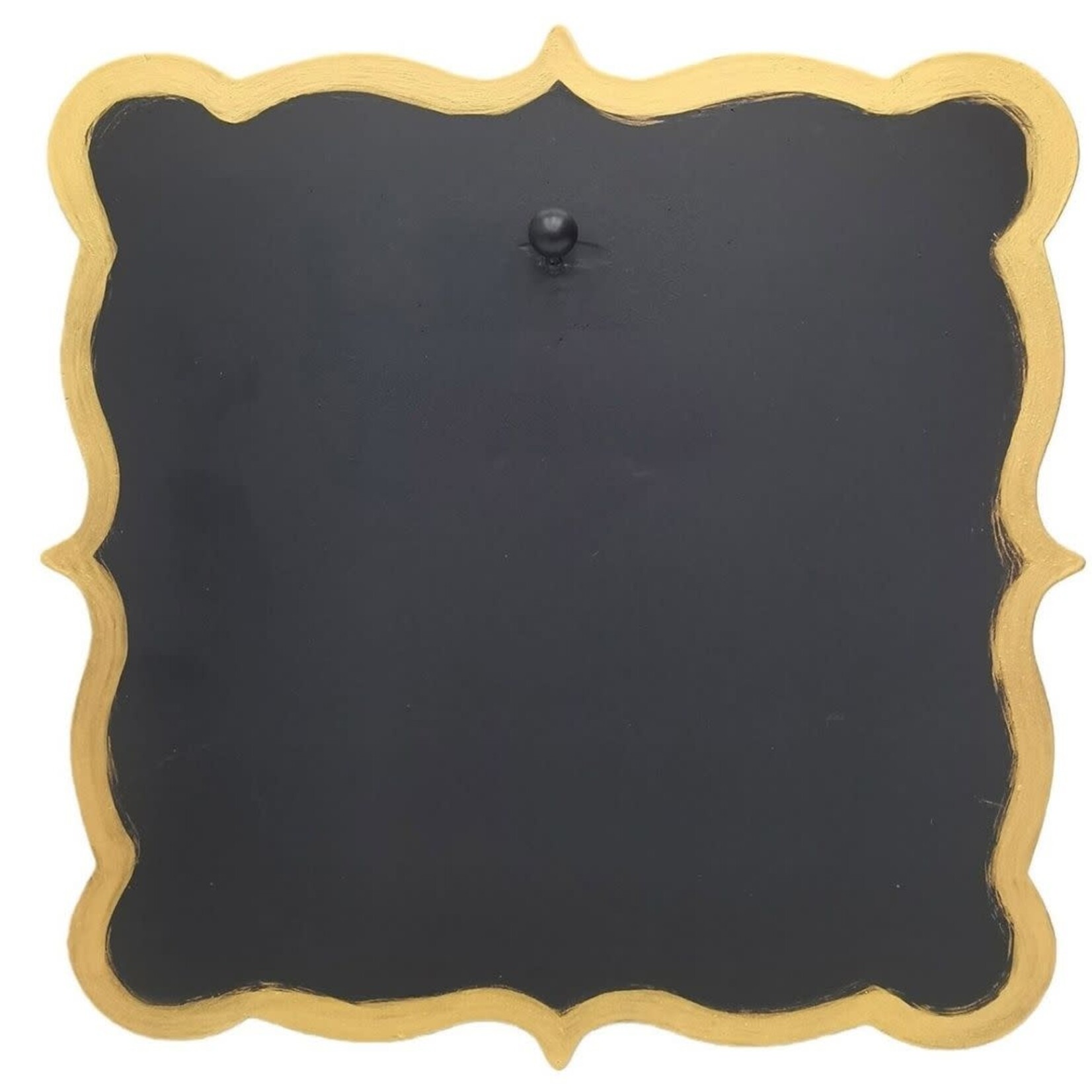 the round top collection black & gold scallop display board