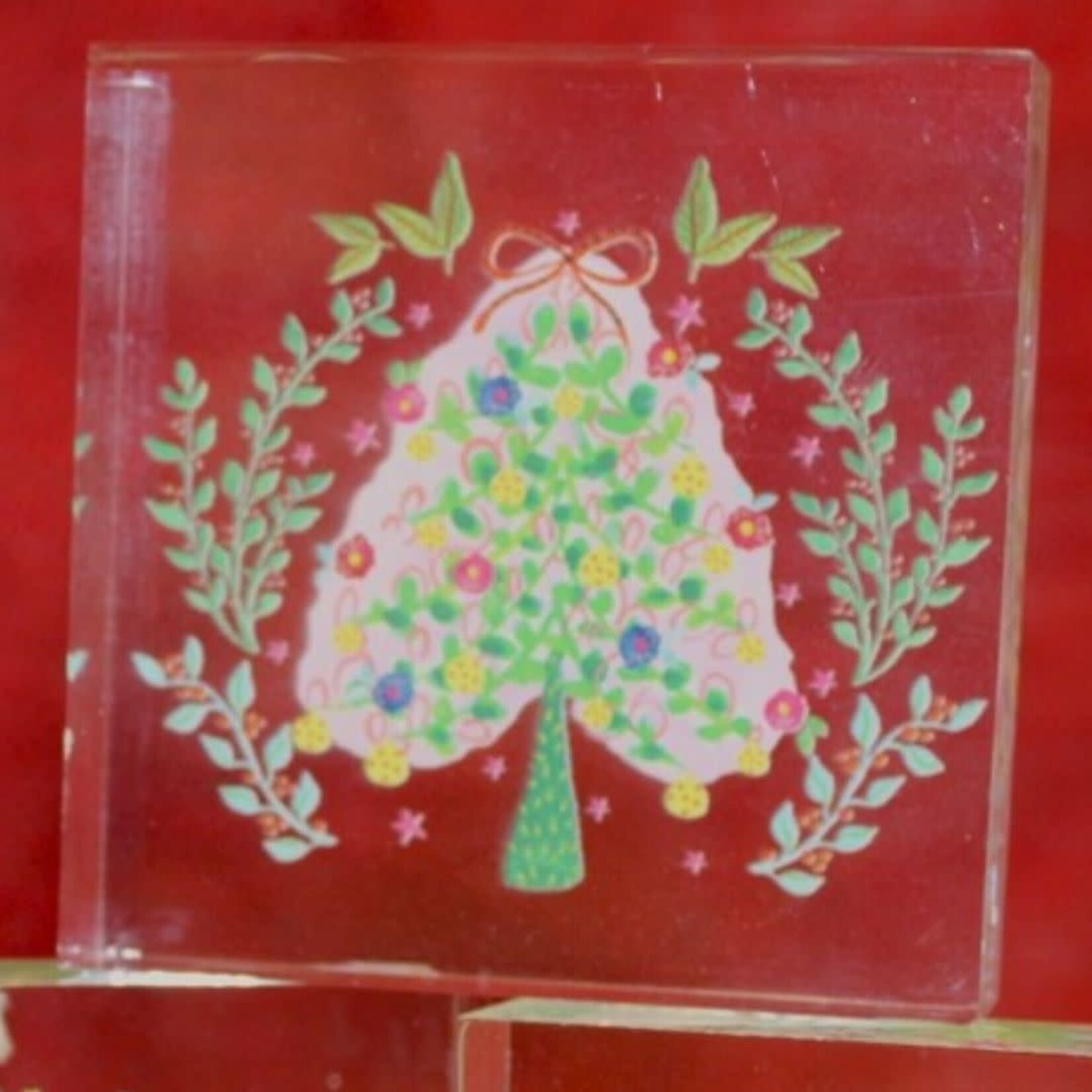 m. lynne designs acrylic christmas tree block
