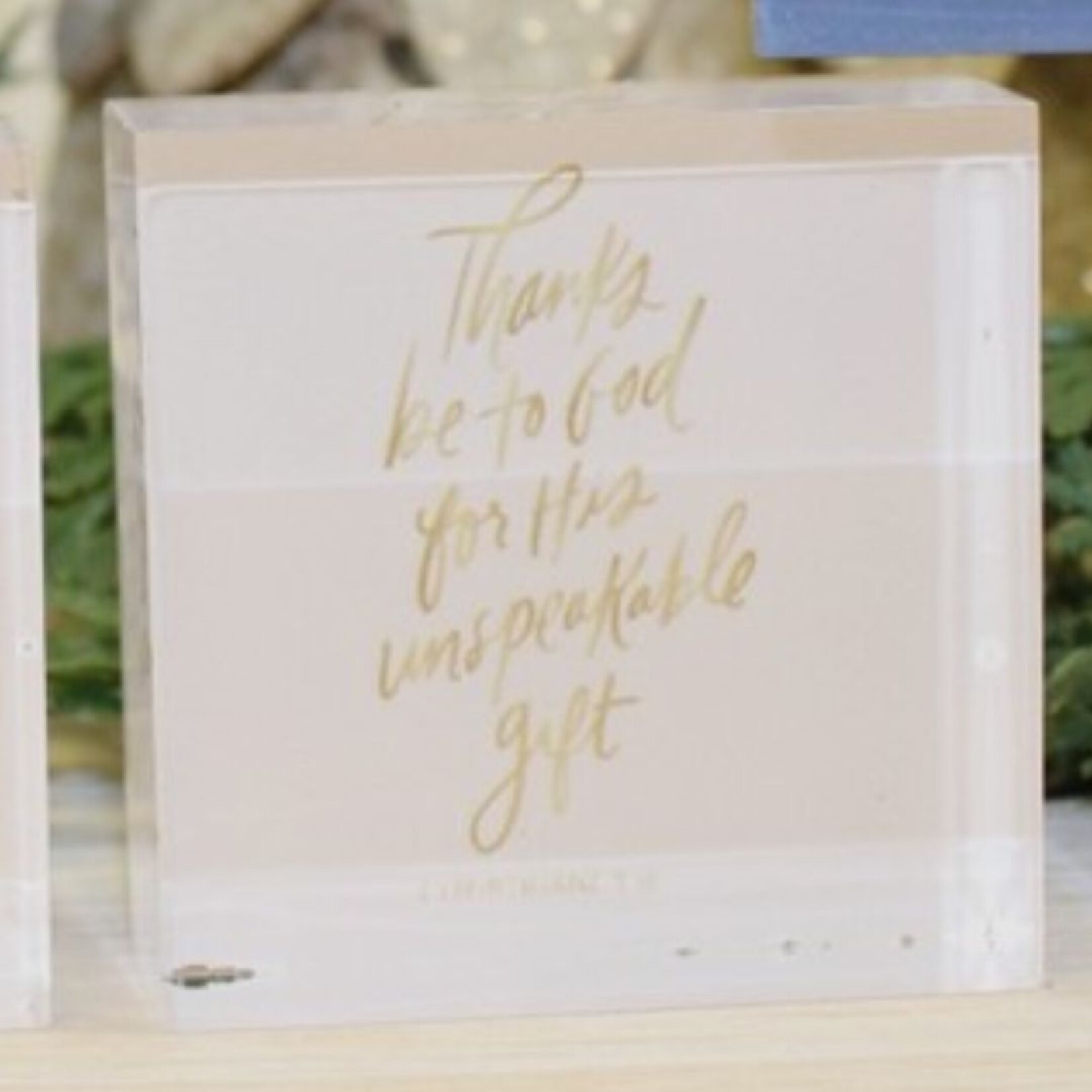 m. lynne designs holiest night acrylic block