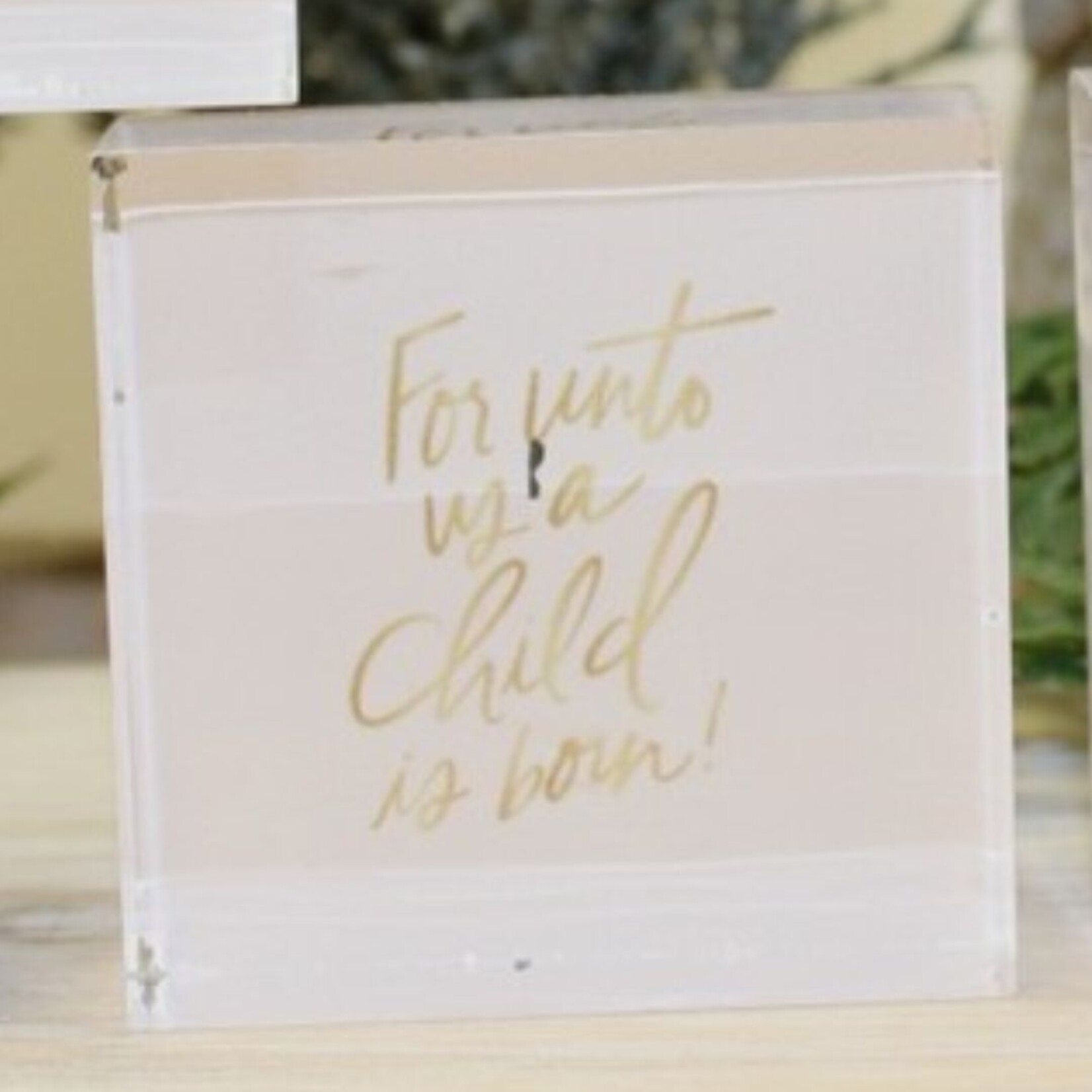 m. lynne designs holiest night acrylic block