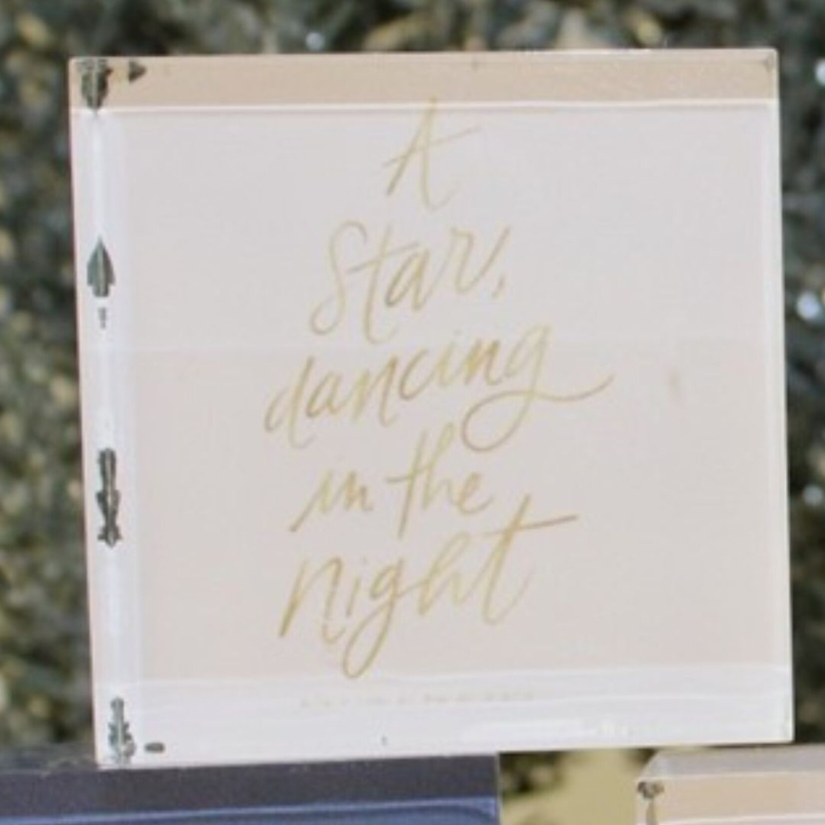 m. lynne designs holiest night acrylic block