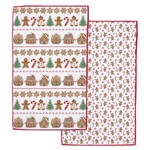 m. lynne designs gingerbread microfiber dish towel
