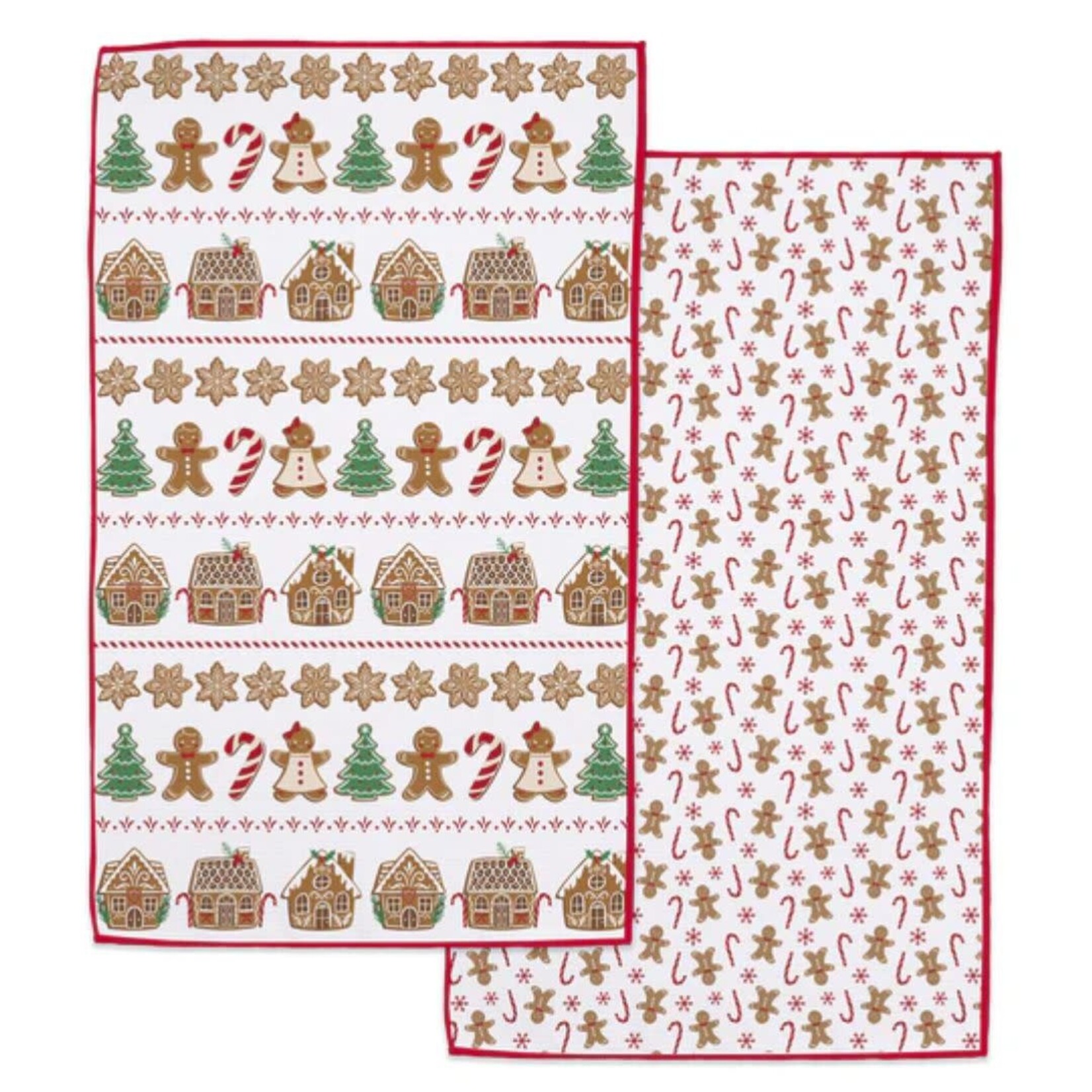 m. lynne designs gingerbread microfiber dish towel