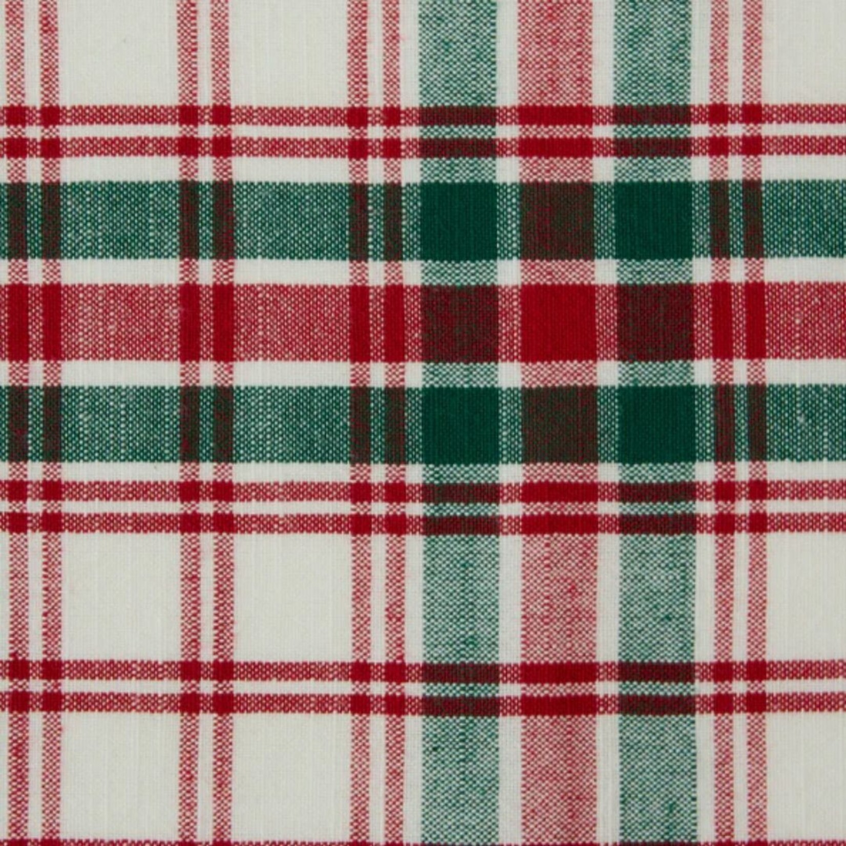 m. lynne designs christmas plaid tea towel