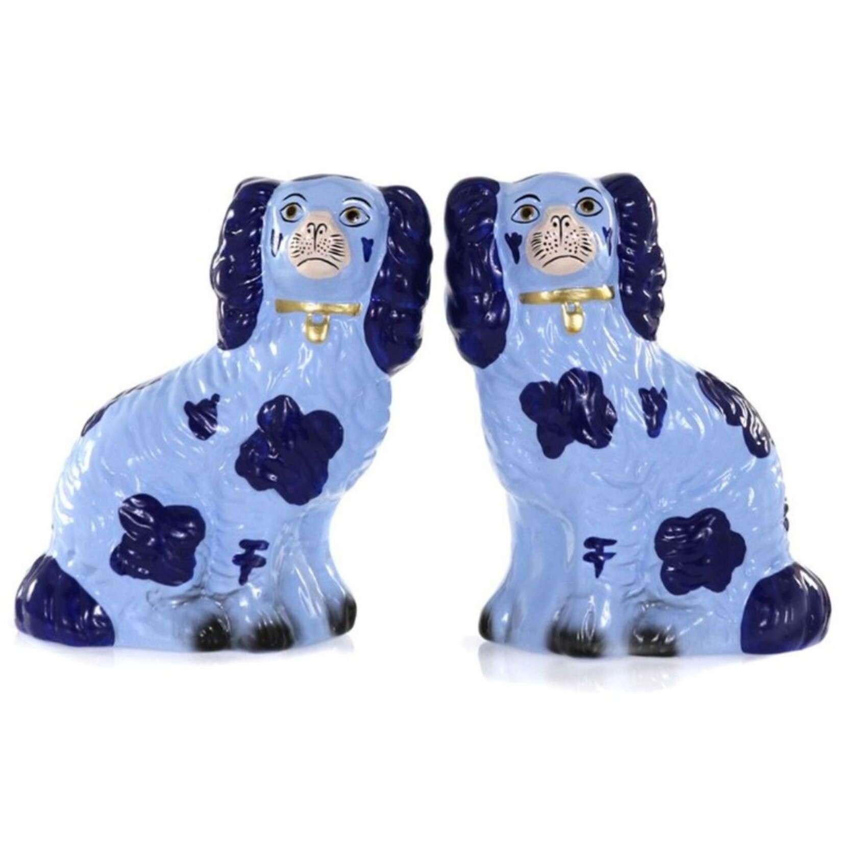 m. lynne designs blue staffordshire spaniel