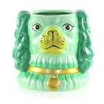 m. lynne designs green staffordshire dog vase