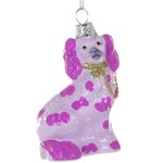 m. lynne designs pink staffordshire dog ornament