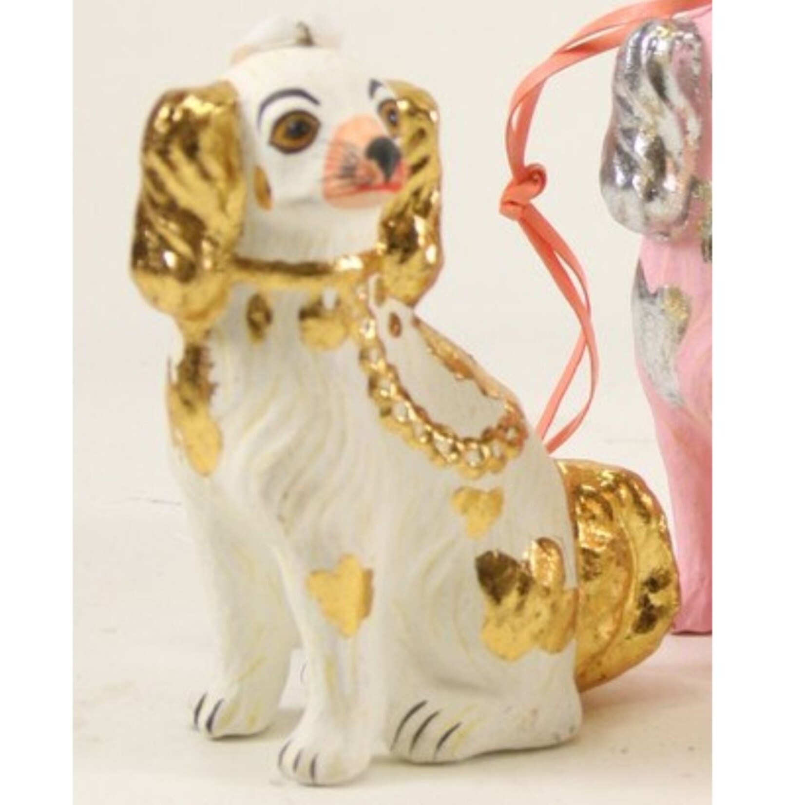 m. lynne designs prized spaniel staffordshire dog ornament