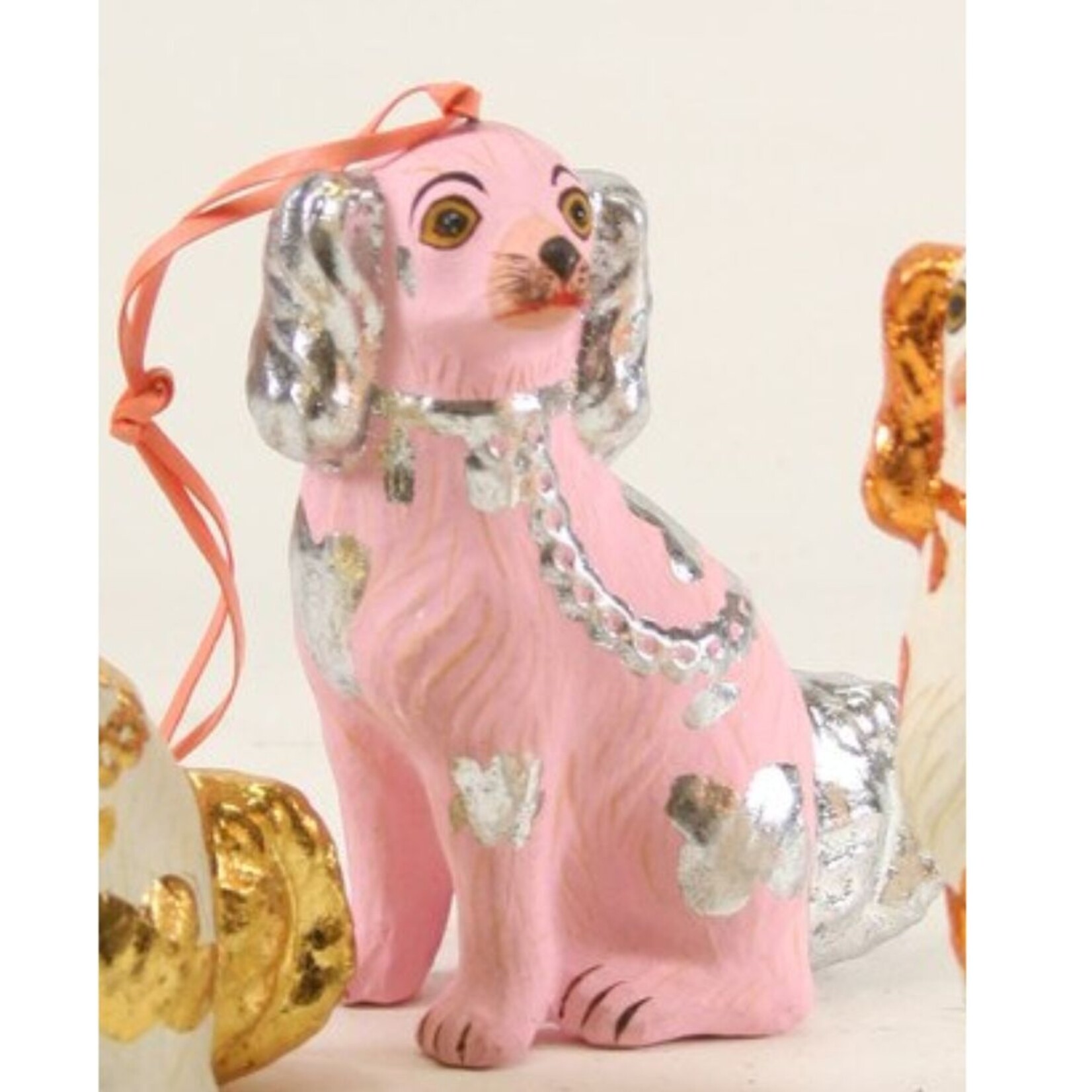 m. lynne designs prized spaniel staffordshire dog ornament