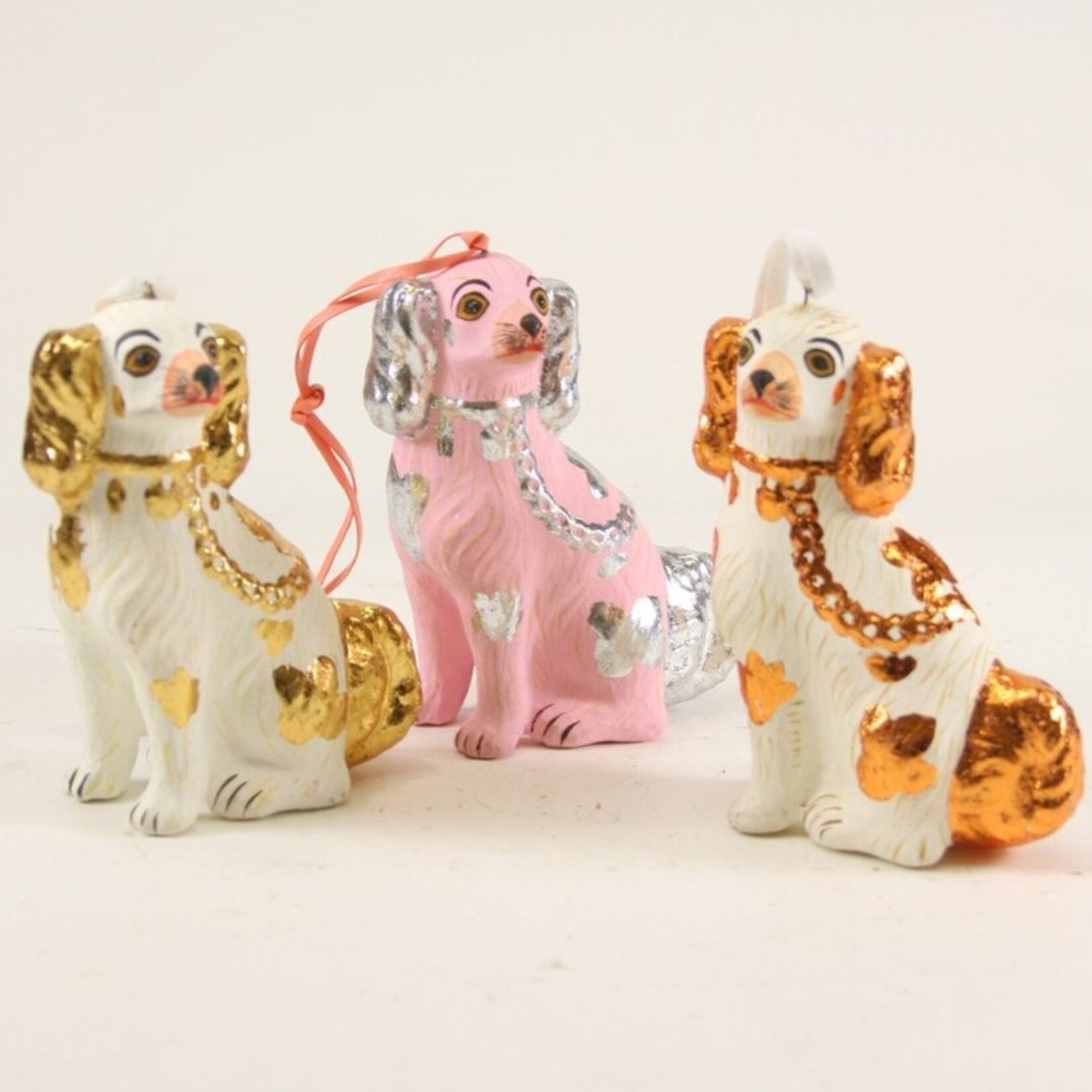 m. lynne designs prized spaniel staffordshire dog ornament