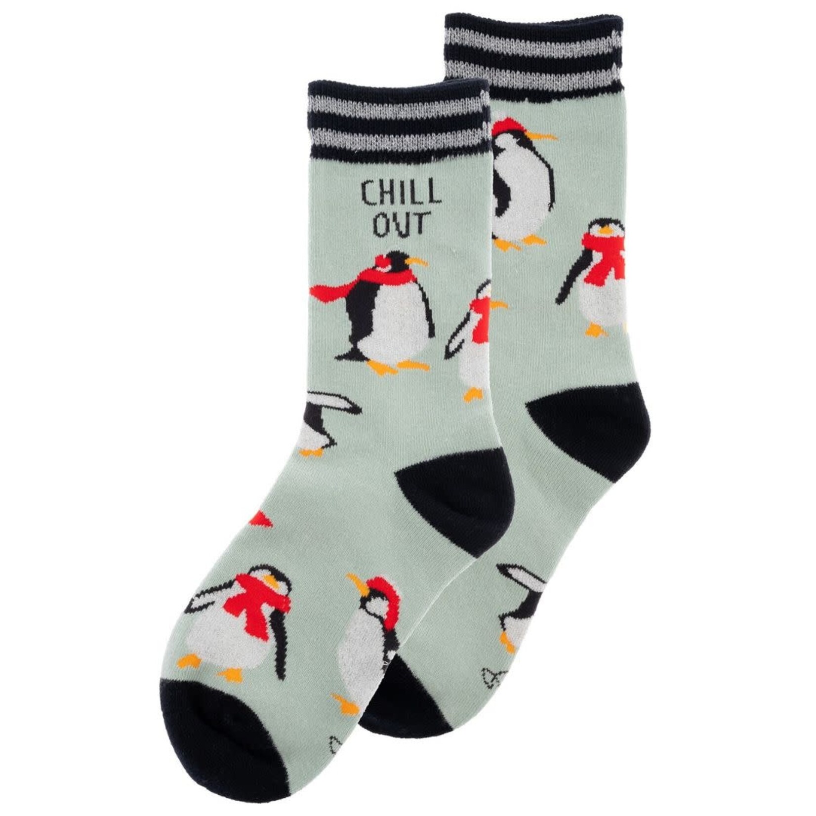 m. lynne designs holiday penguin socks