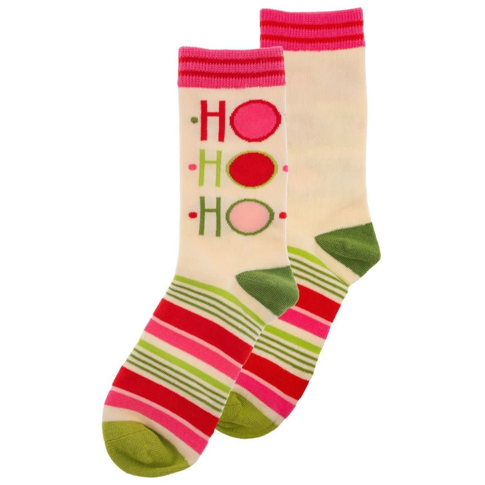 m. lynne designs colorful hohoho socks