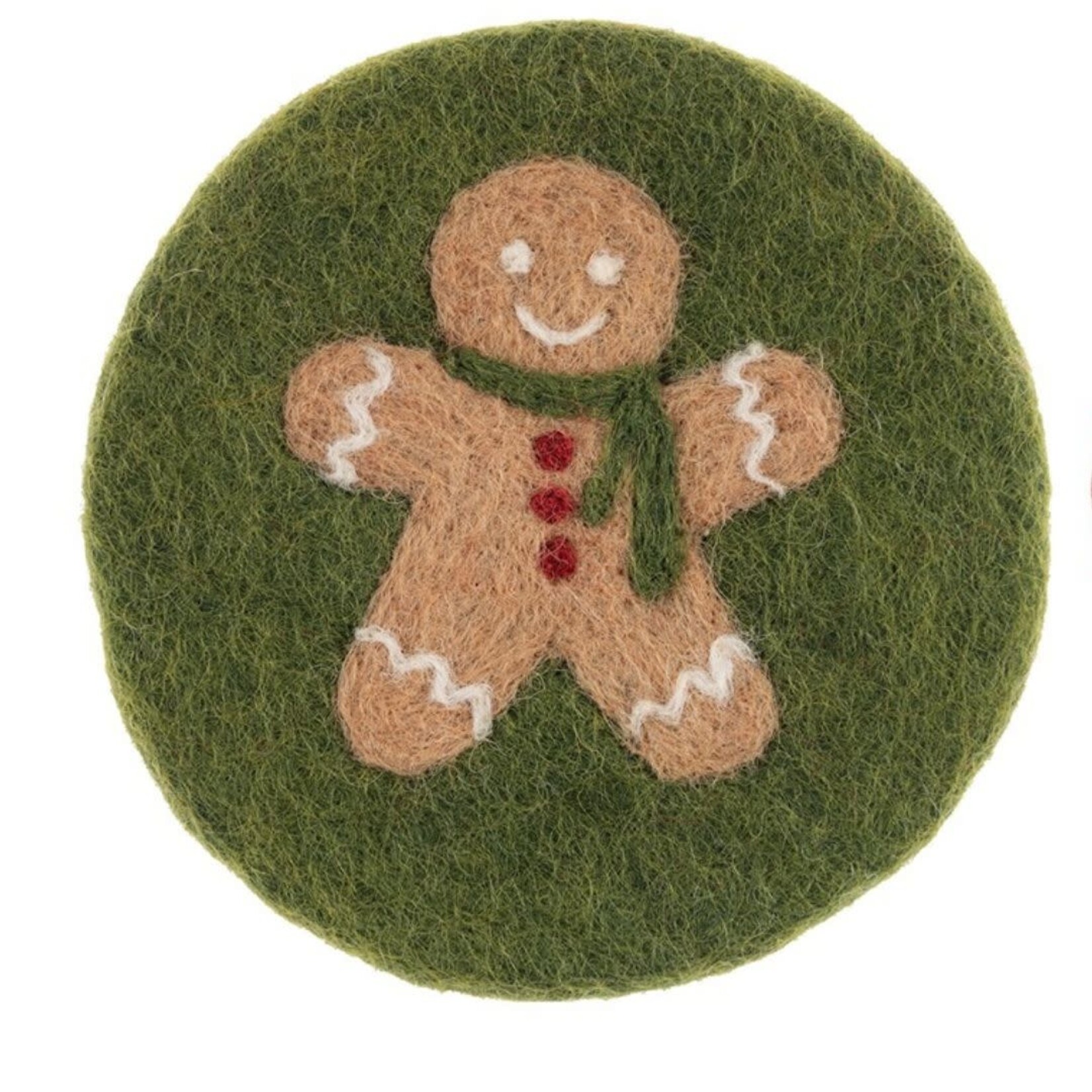 m. lynne designs felt gingerbread coaster