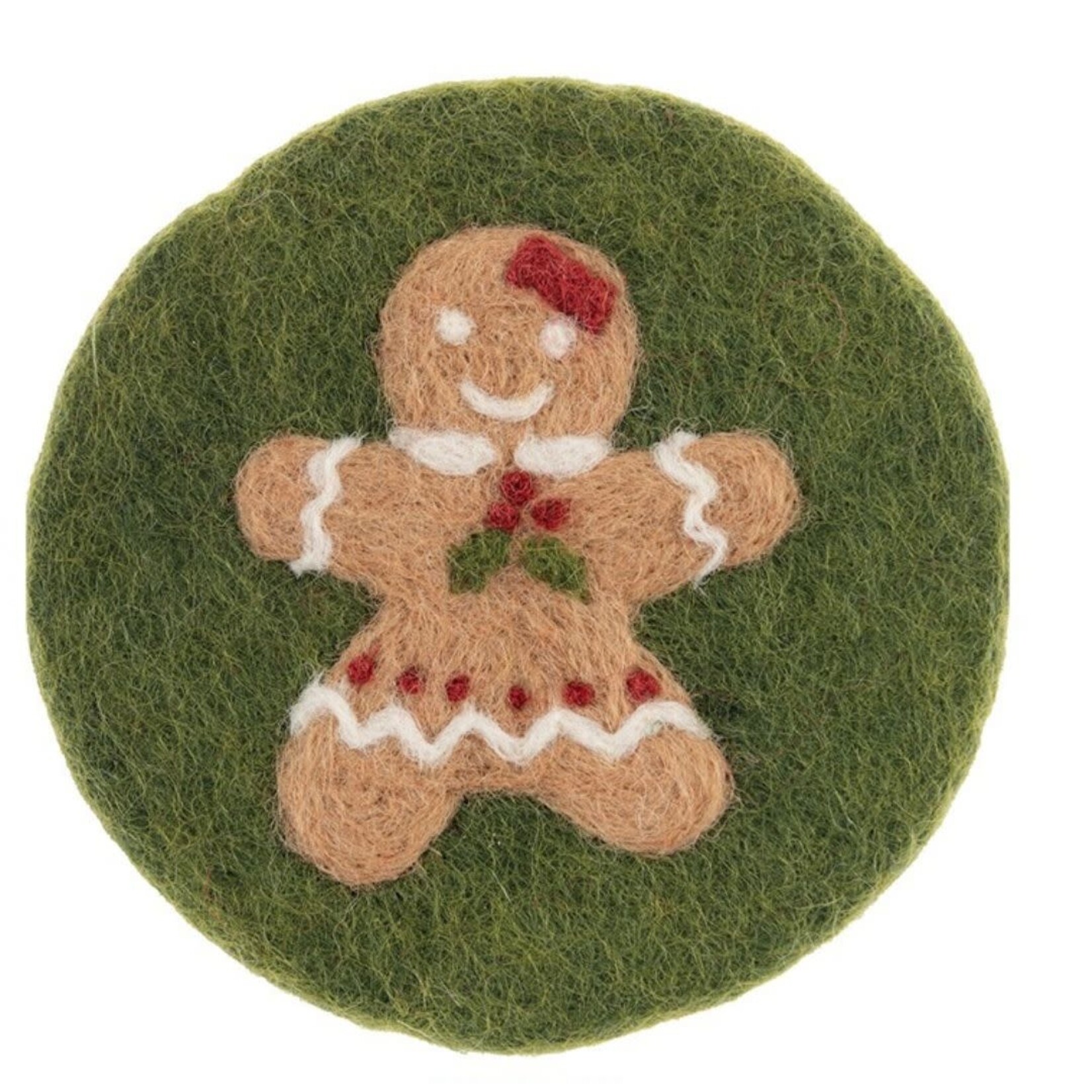 m. lynne designs felt gingerbread coaster