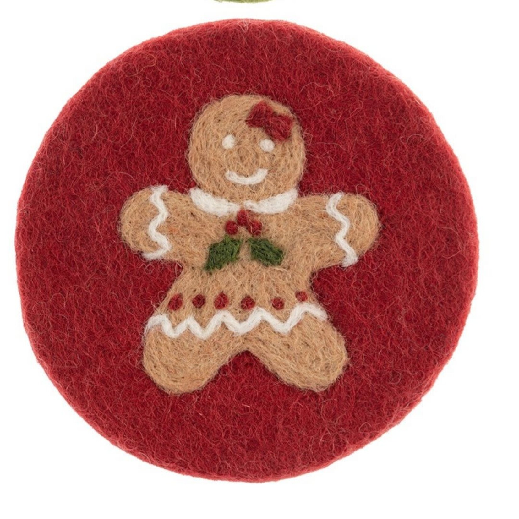 m. lynne designs felt gingerbread coaster