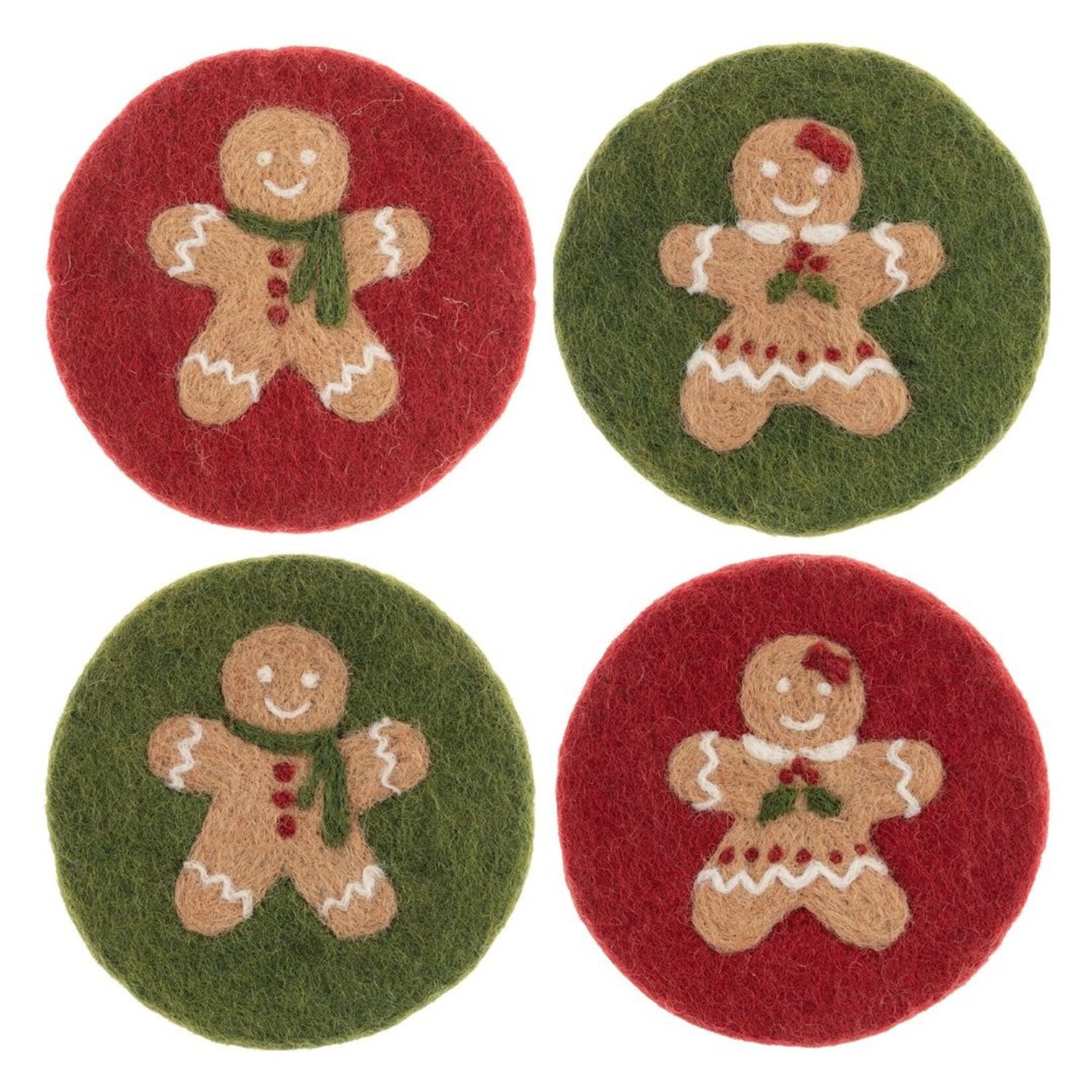 m. lynne designs felt gingerbread coaster