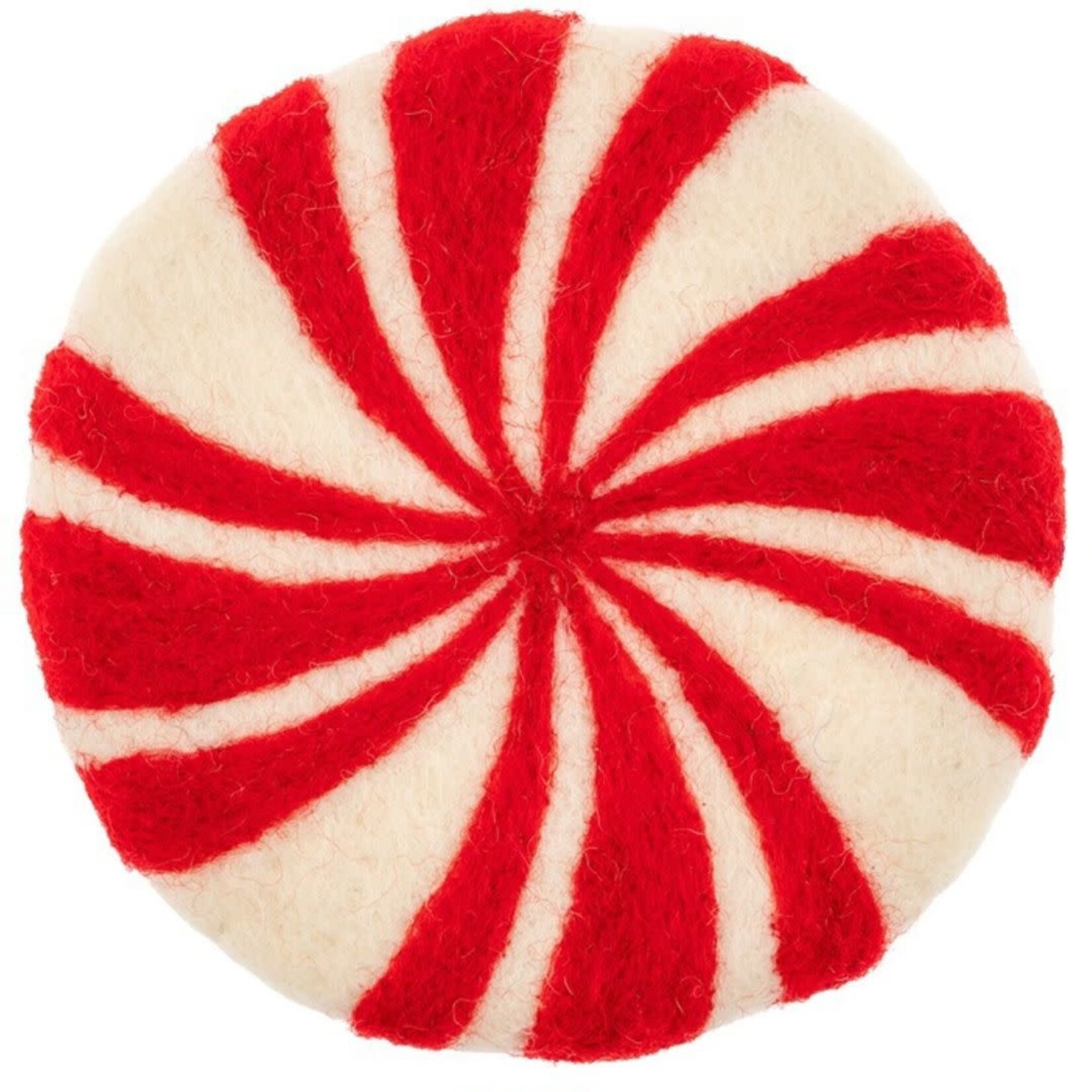 m. lynne designs felt peppermint coaster