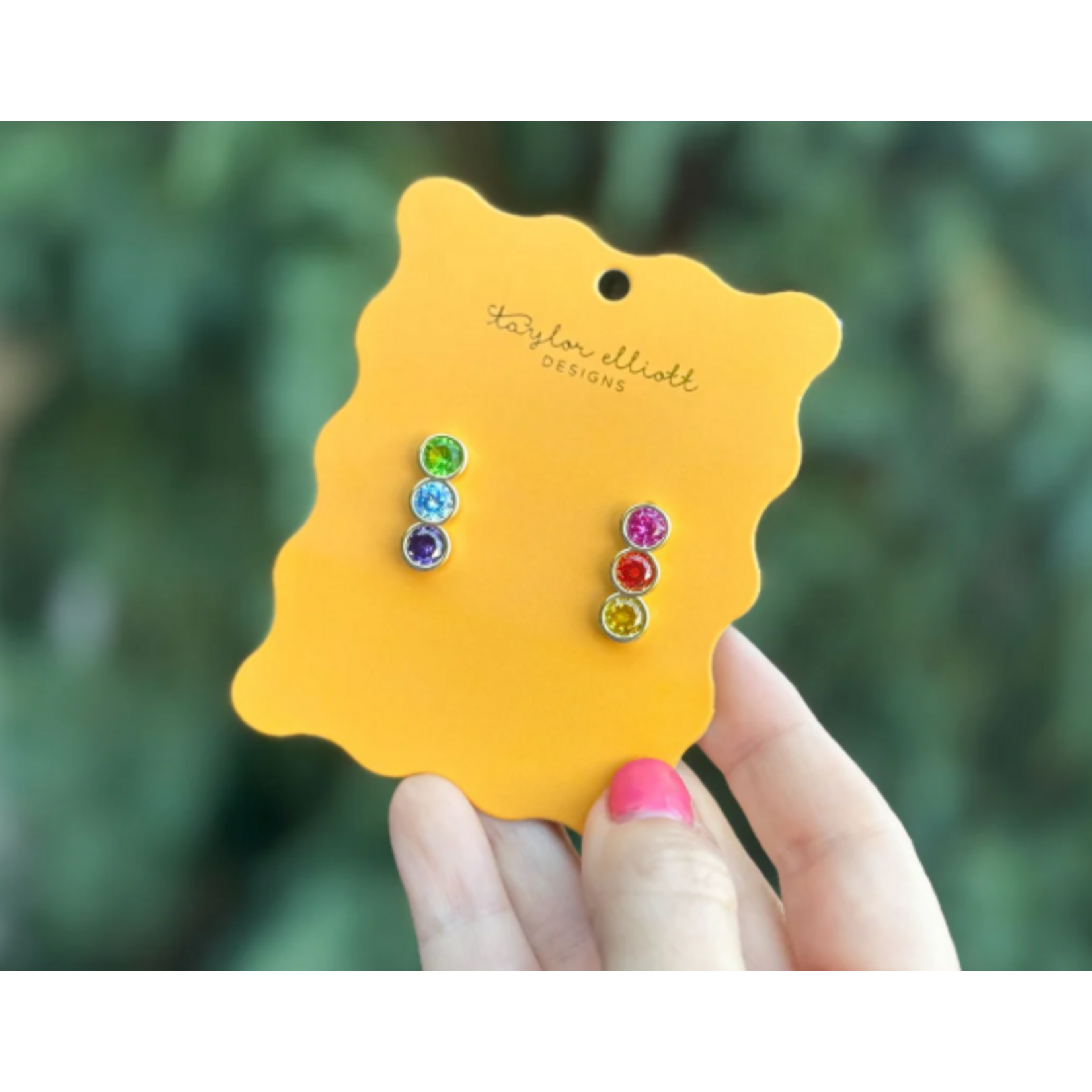 taylor elliott designs claire drop colorful earrings