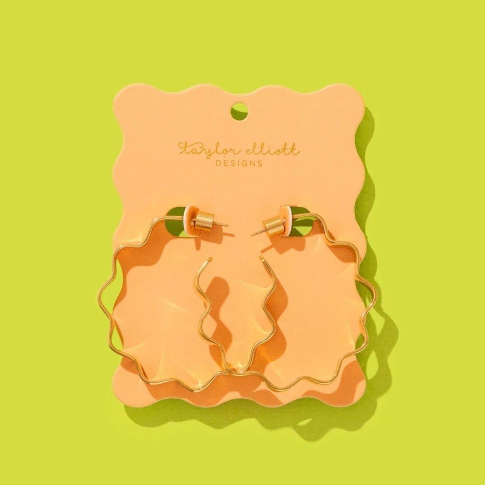 taylor elliott designs whitney wavy hoop earring