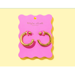 taylor elliott designs terry gold hoop medium earring