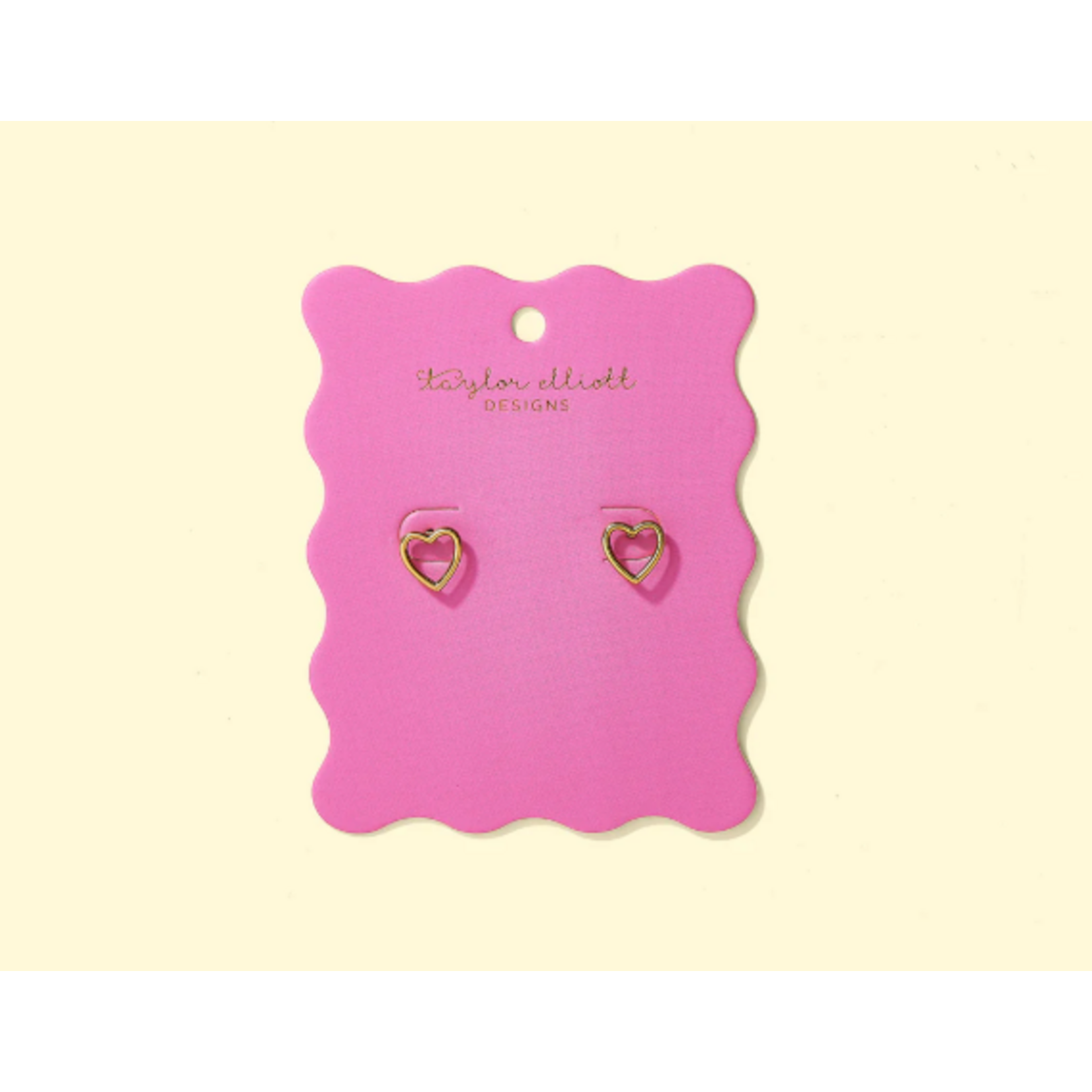 taylor elliott designs louisa heart stud earring