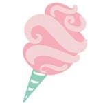 happy everything cotton candy big attachment