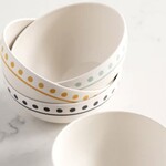 m. lynne designs mint dots bamboo bowl
