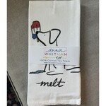 m. lynne designs dog melt summer tea towel