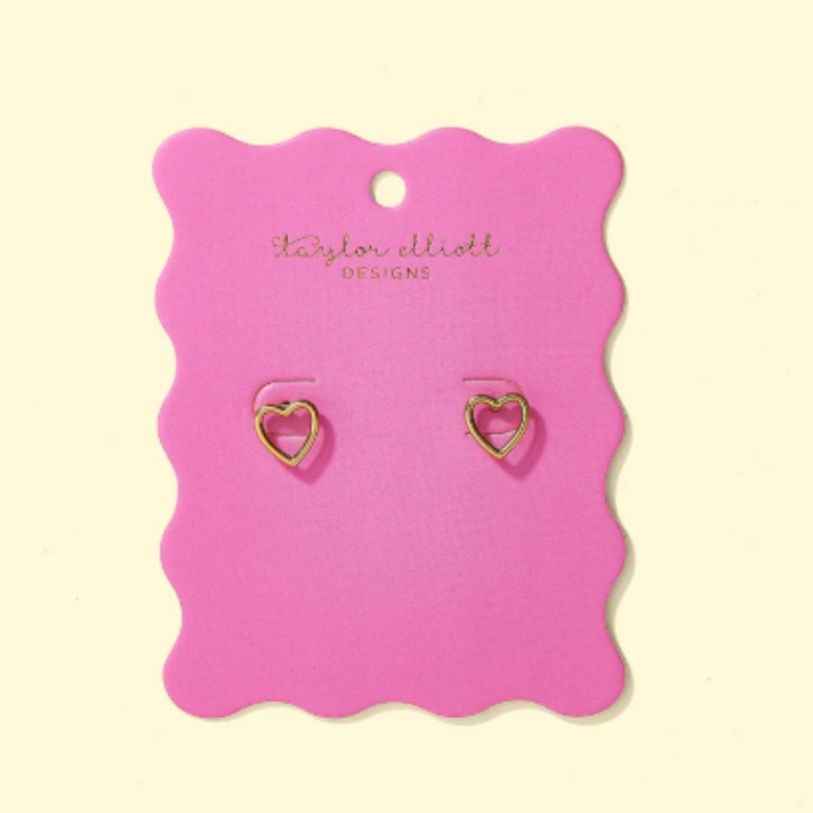 taylor elliott designs louisa heart stud earring