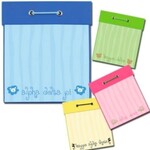 m. lynne designs alpha phi square notepad