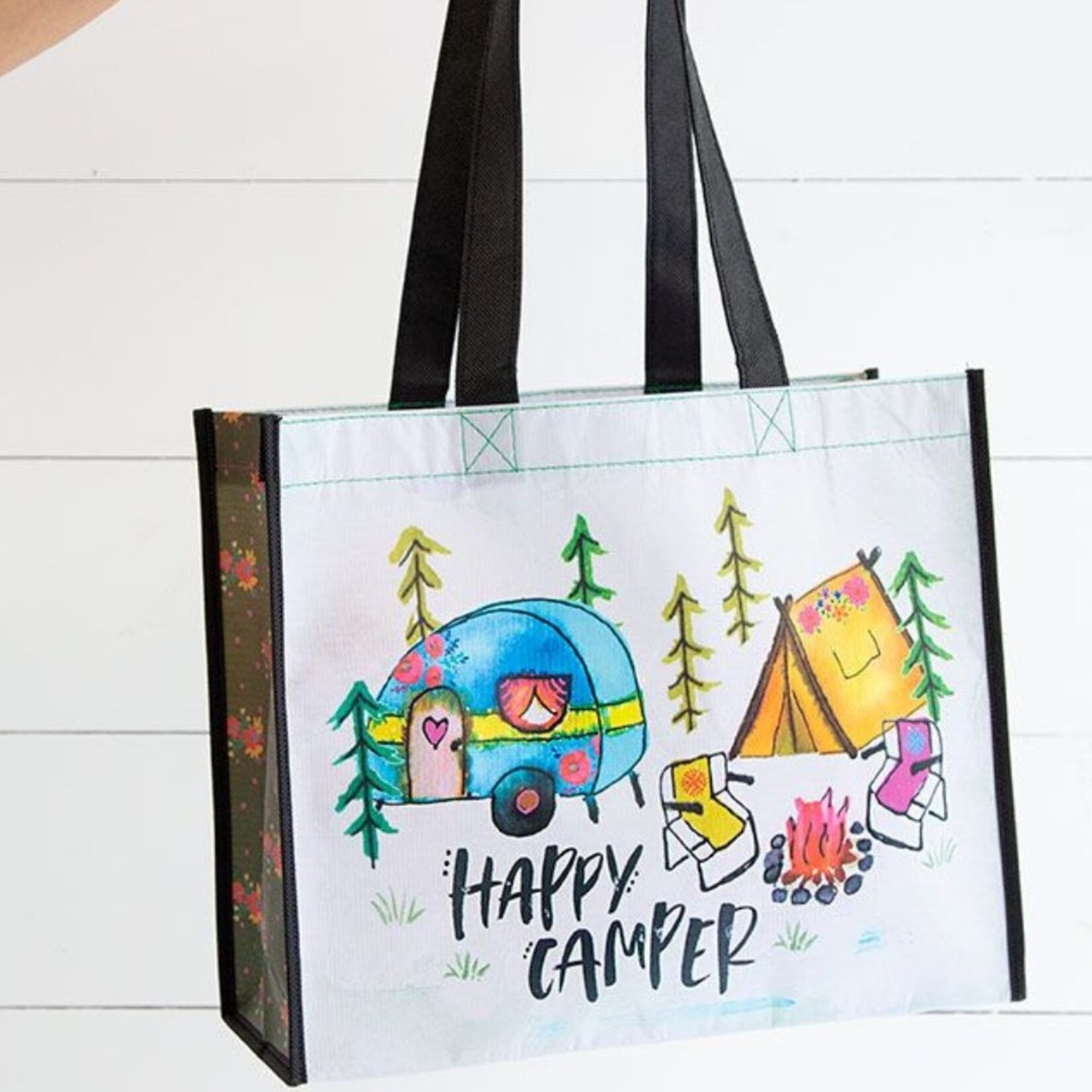 natural life happy camper tent gift bag