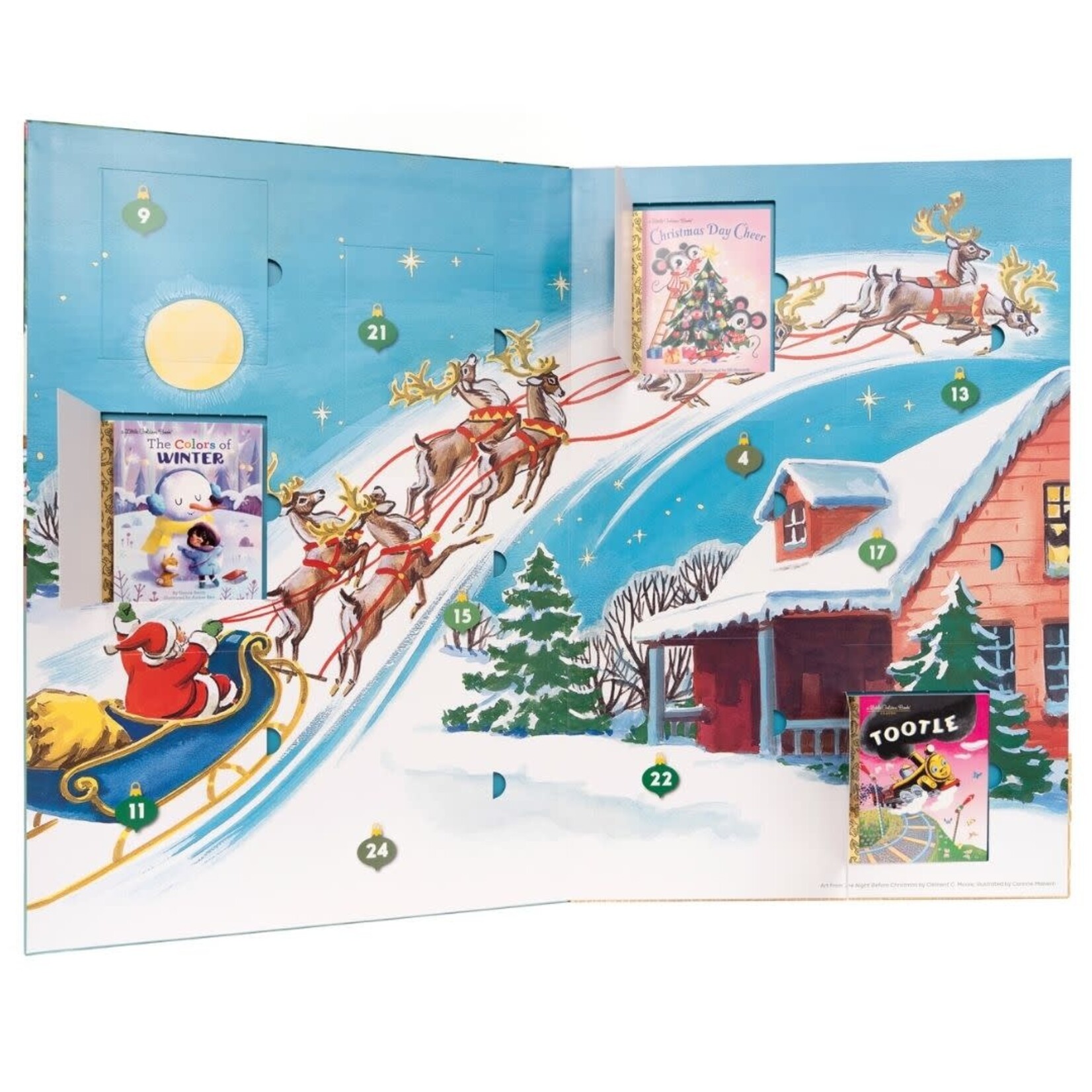 m. lynne designs little golden book advent calendar