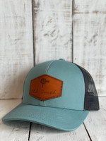 Old South Old South Signature Leather Patch Trucker Hat
