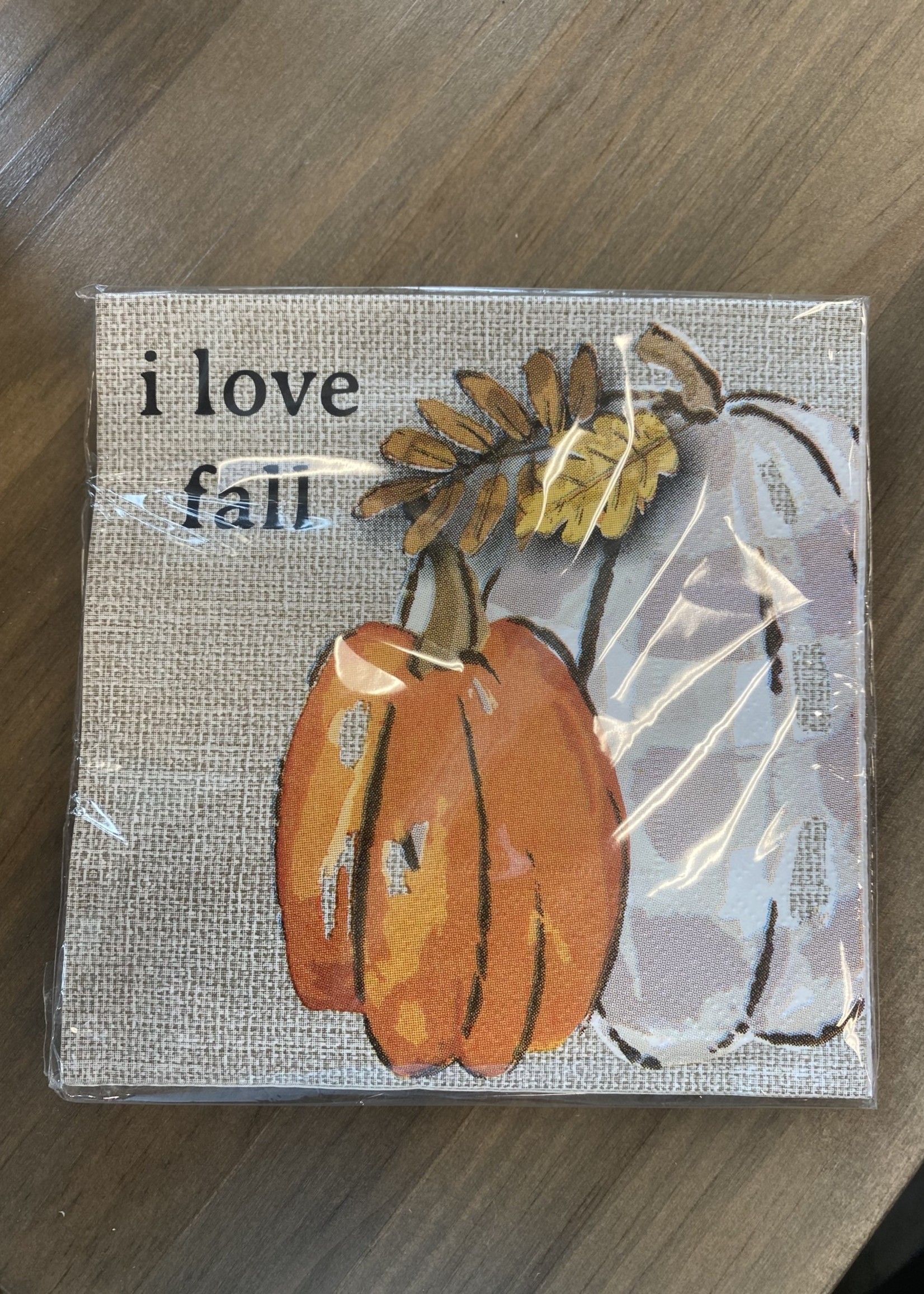 Mud Pie Holiday Paper Napkins - I Love Fall