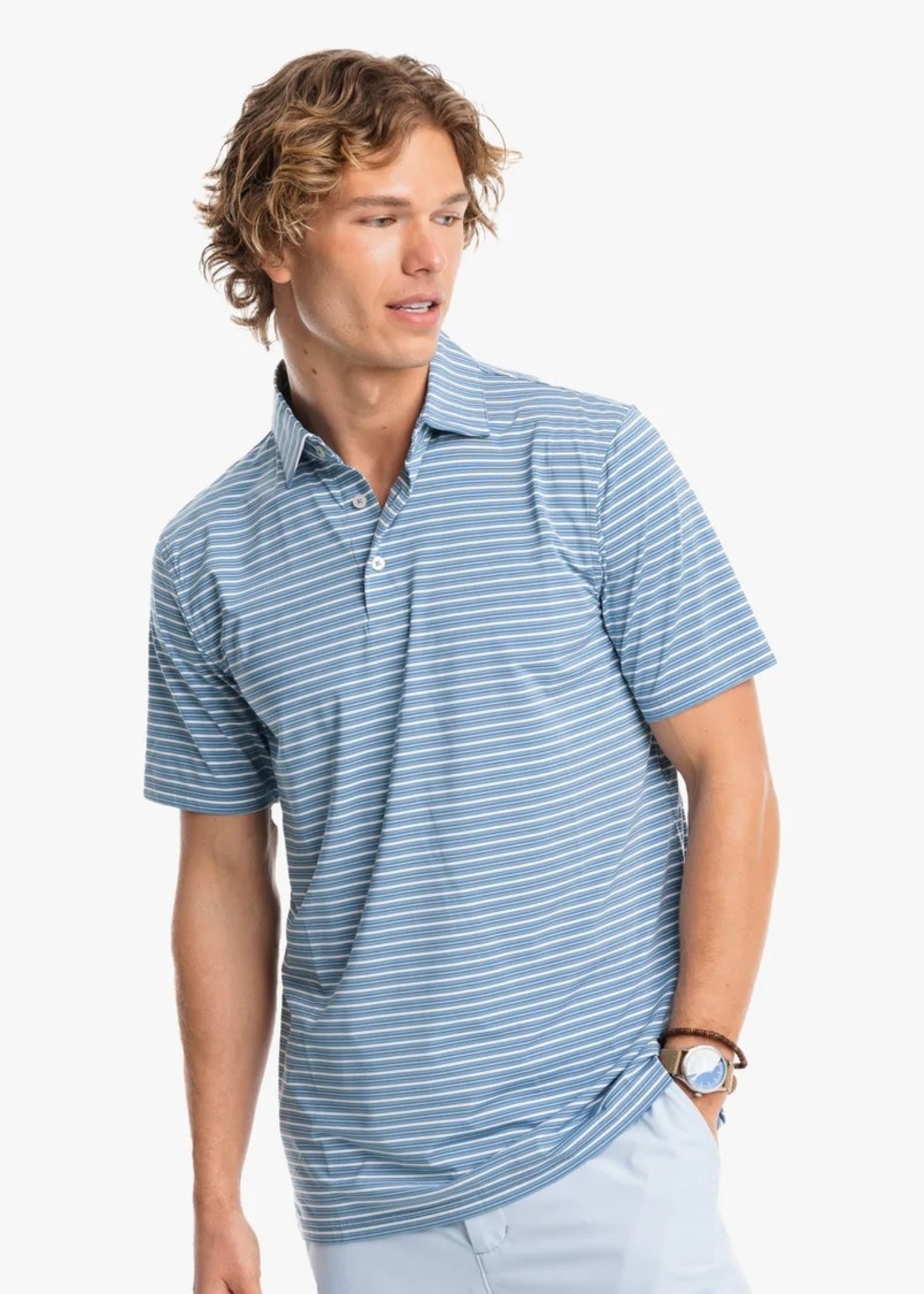 Southern Tide Overseas Stripped Performance Polo
