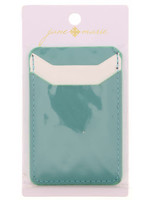 Mint and White Phone Wallet
