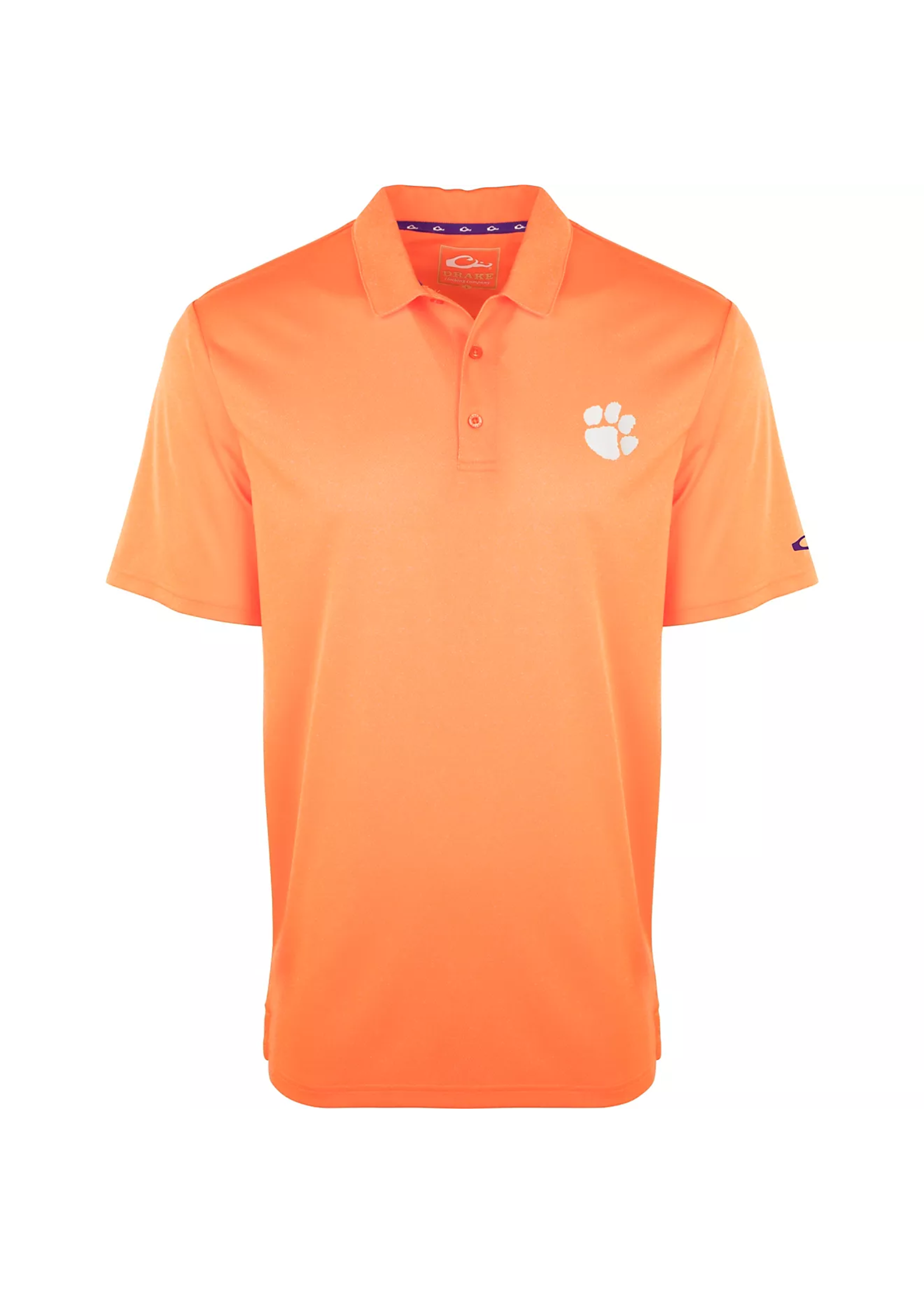 Drake Clemson Vintage Heather Polo