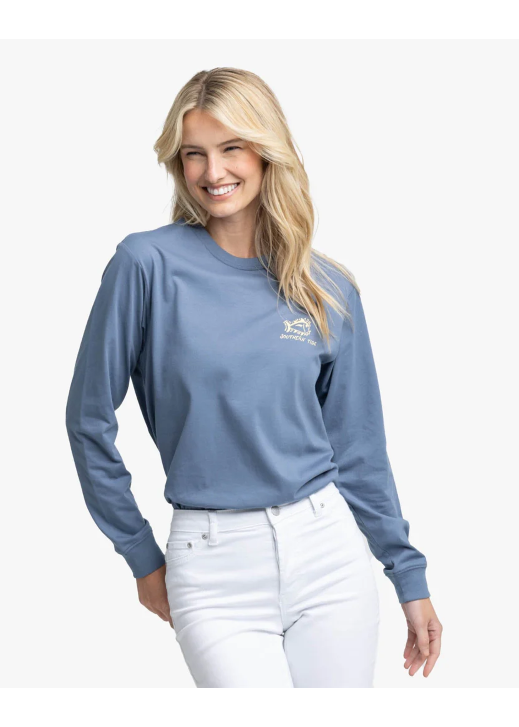 Southern Tide Sunset Sippin L/S Tee