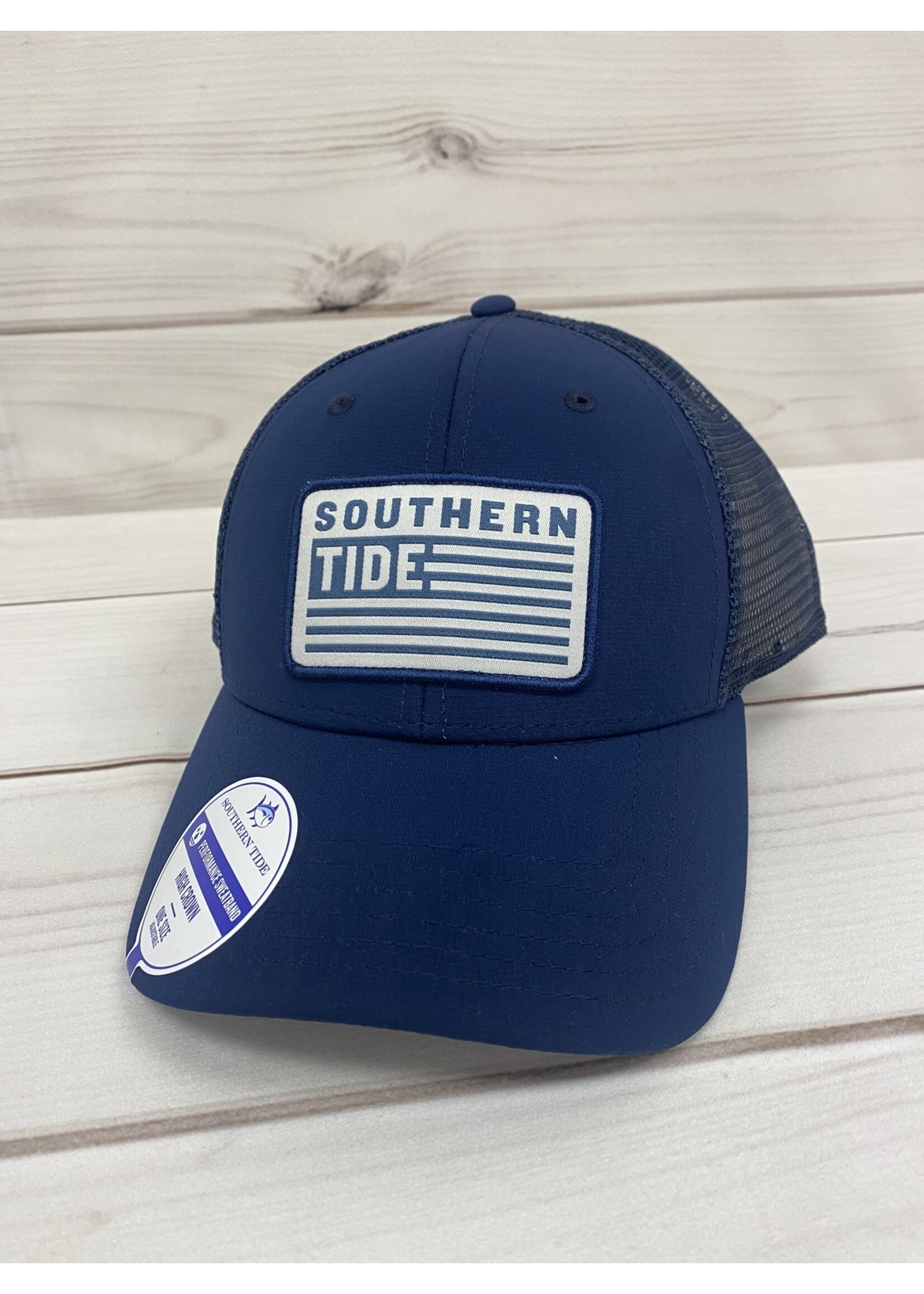 Southern Tide Tonal Flag Patch Performance Trucker Hat