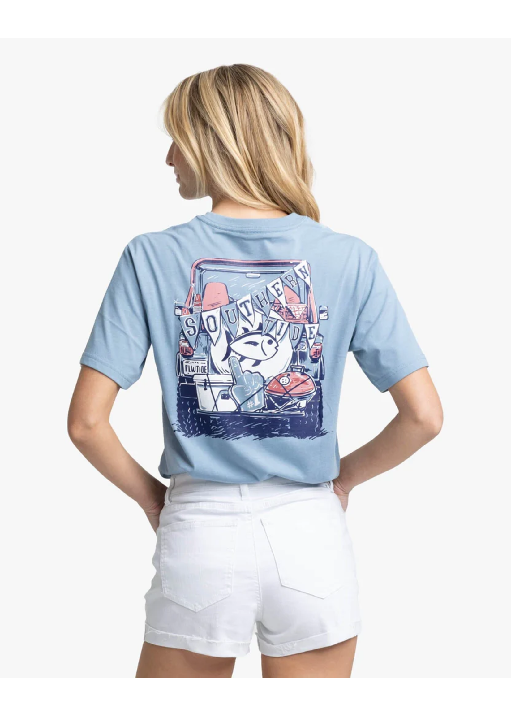 Southern Tide Tailgate Ready Heather Tee