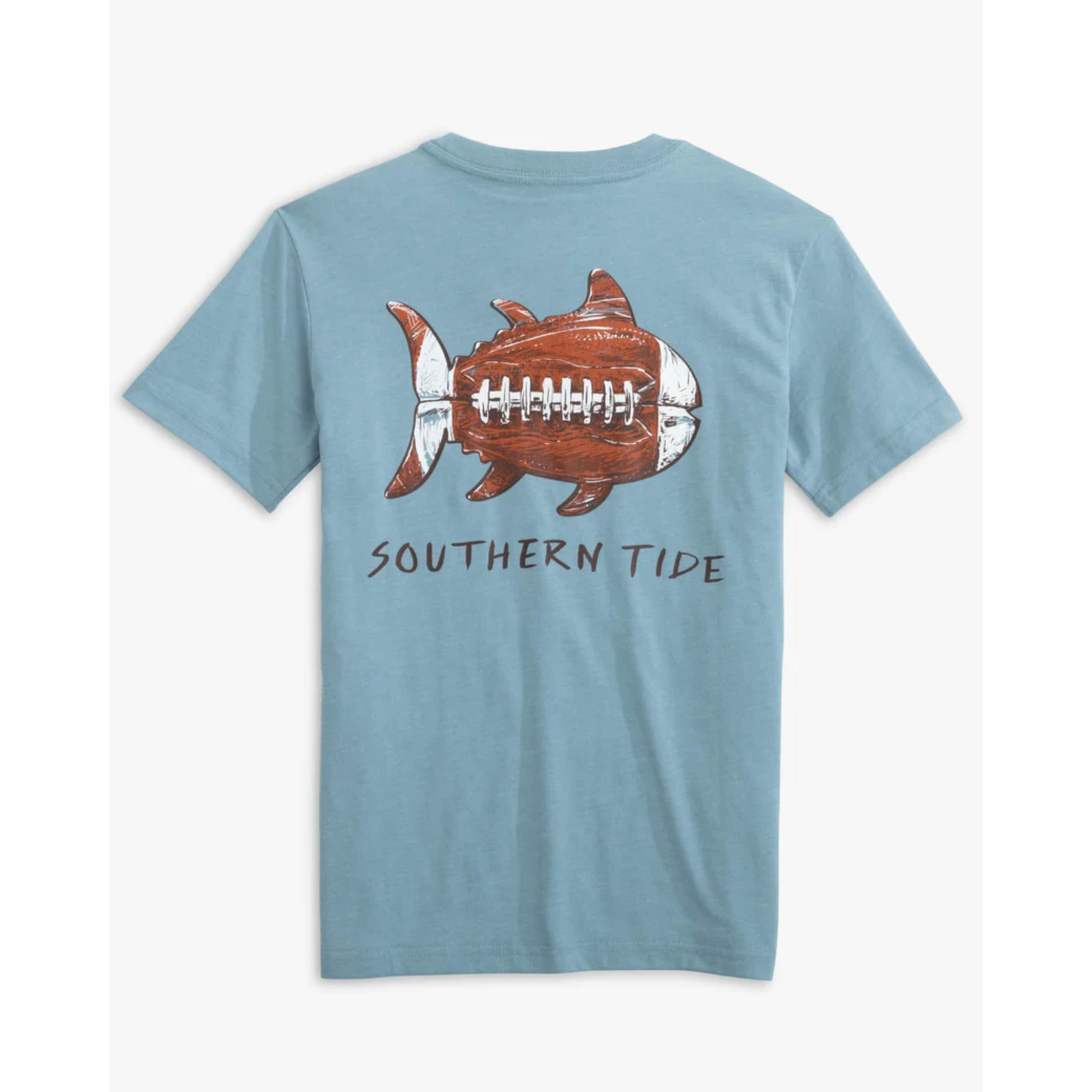 Southern Tide Sketched Football Heather Tee