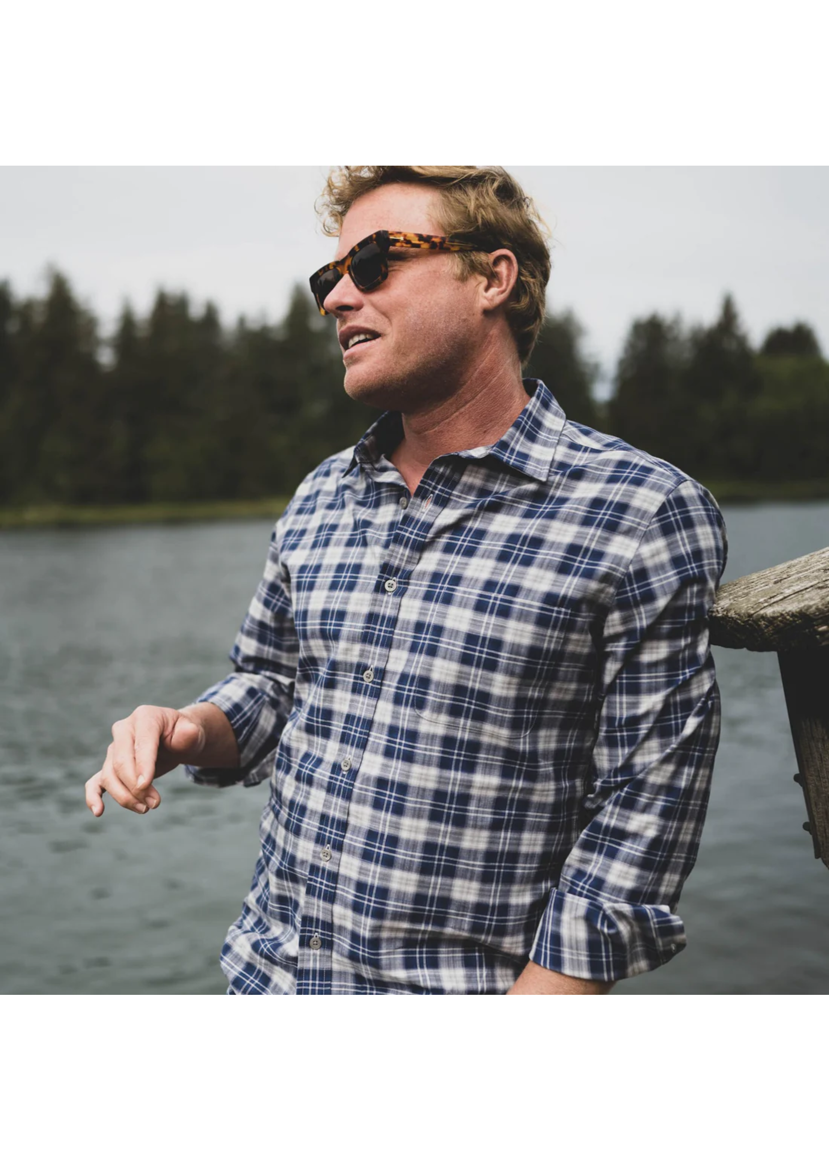 Fish Hippie Rumfront Plaid Button Down Shirt